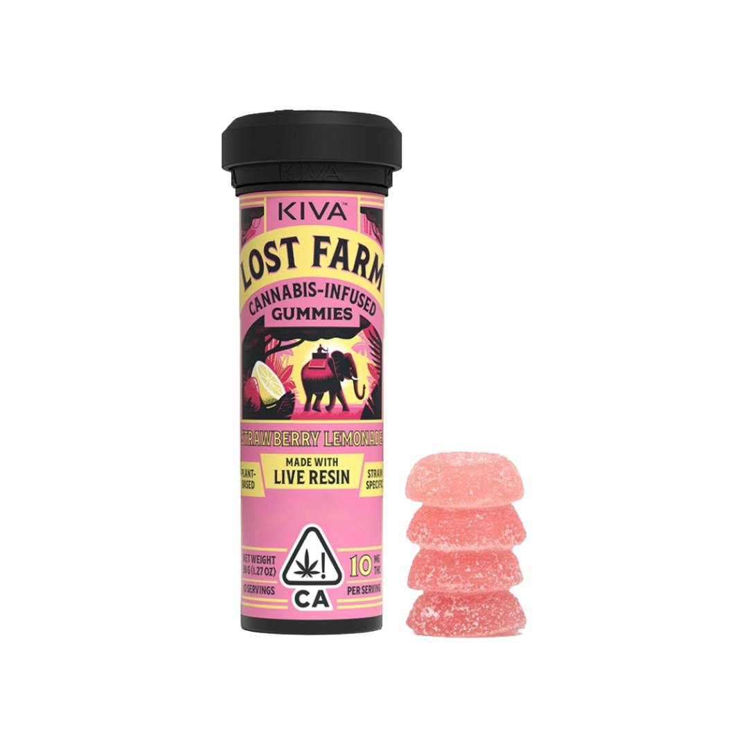 Strawberry Lemonade 'Super Lemon Haze' Gummies | 100mg | 10ct | 10mg/ea