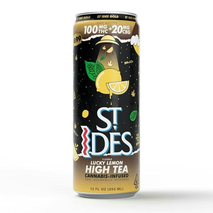 LUCKY LEMON 100MG THC + 20MG CBD 'HIGH TEA' INFUSED BEVERAGE 12OZ CAN - 100 mg