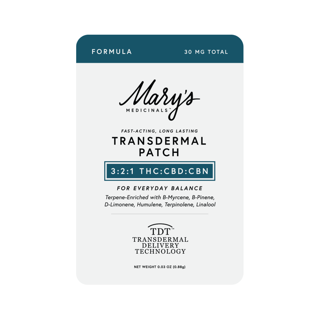 Formula 3:2:1 THC:CBD:CBN Transdermal Patch