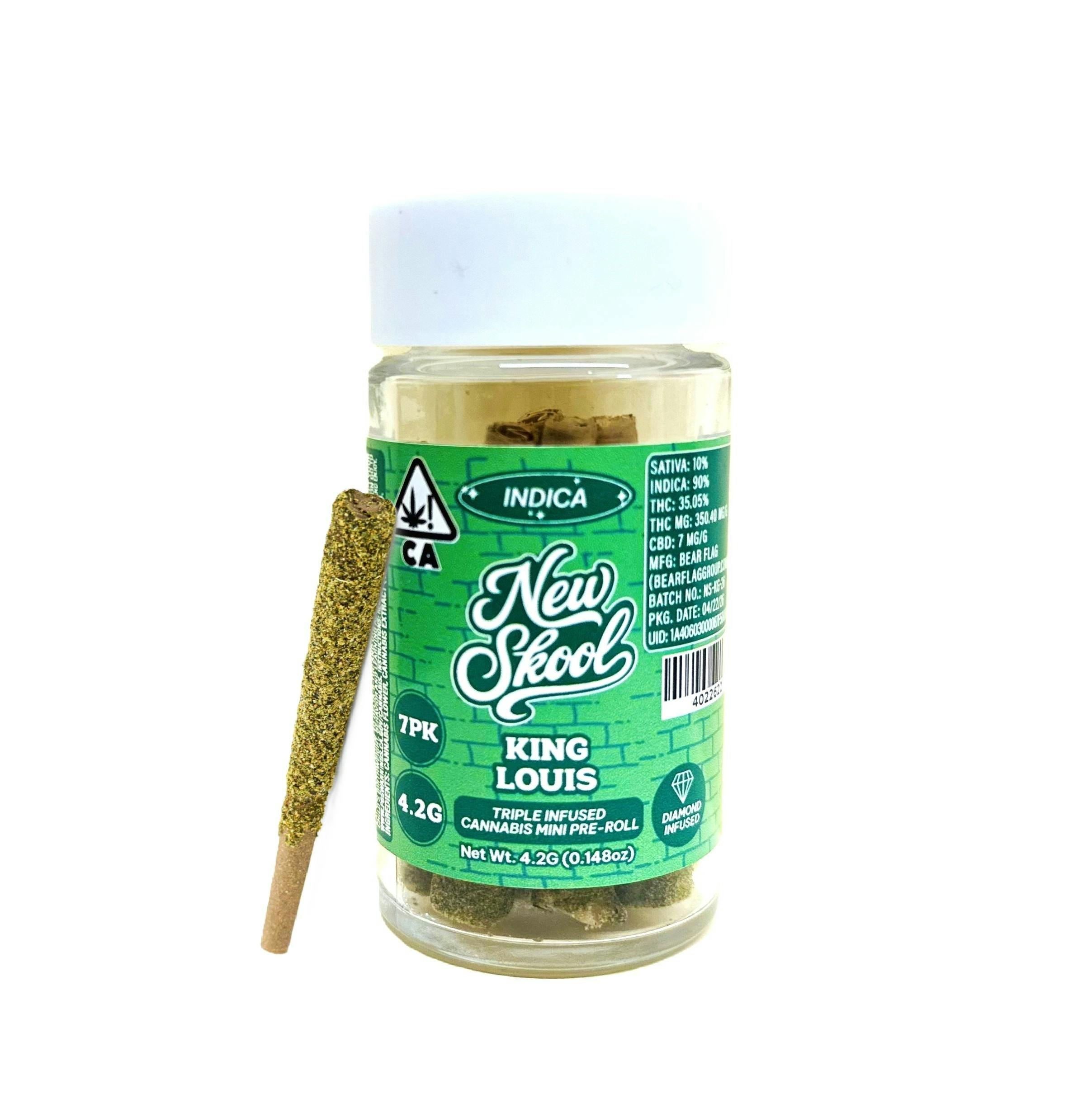 King Louis 7pk Triple Infused Indica Pre-Rolls