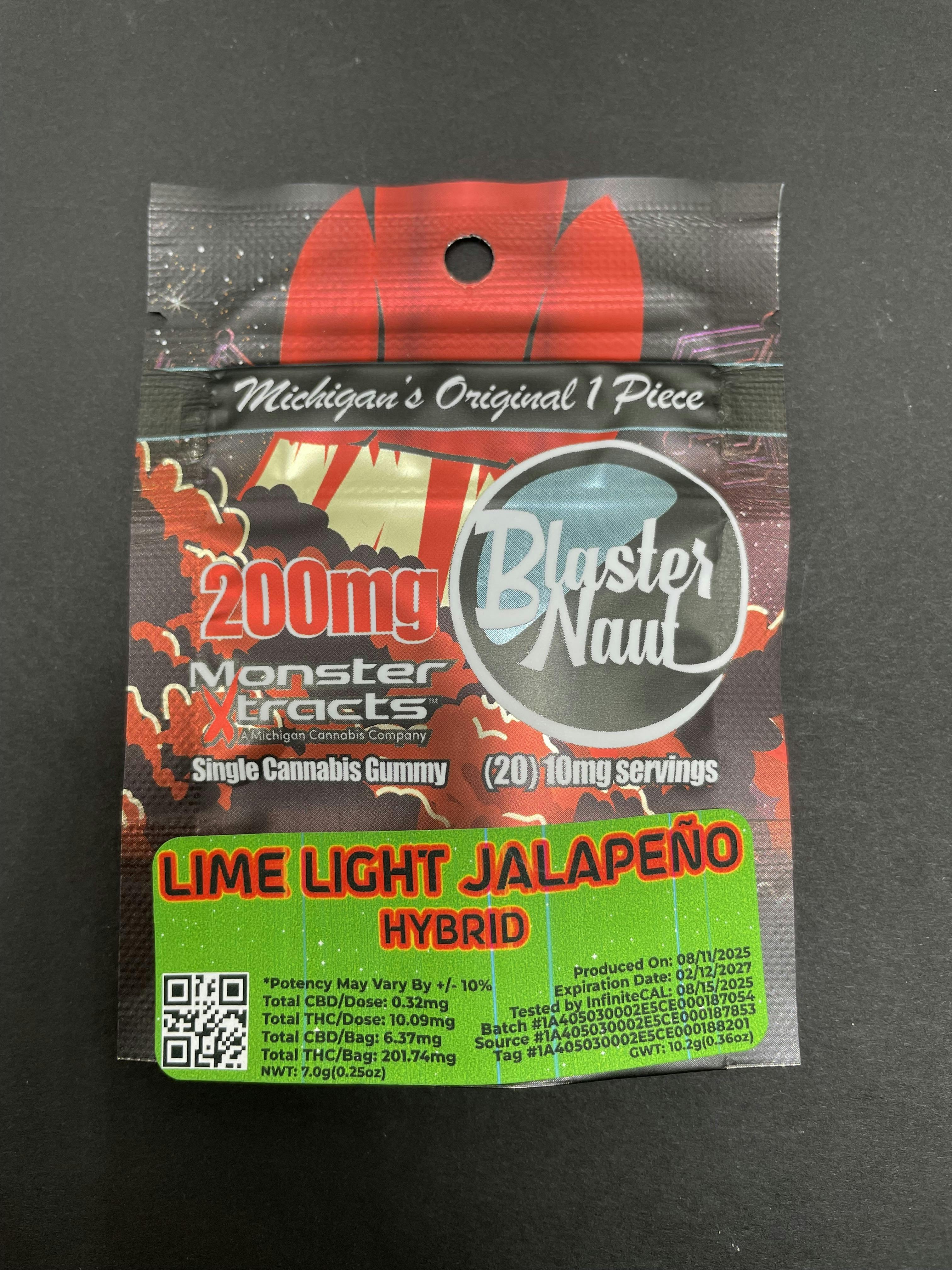 Monster / PC Pure | Monster Extracts | Lime Light Jalapeno - 200MG BLASTERNAUT - MONSTER X