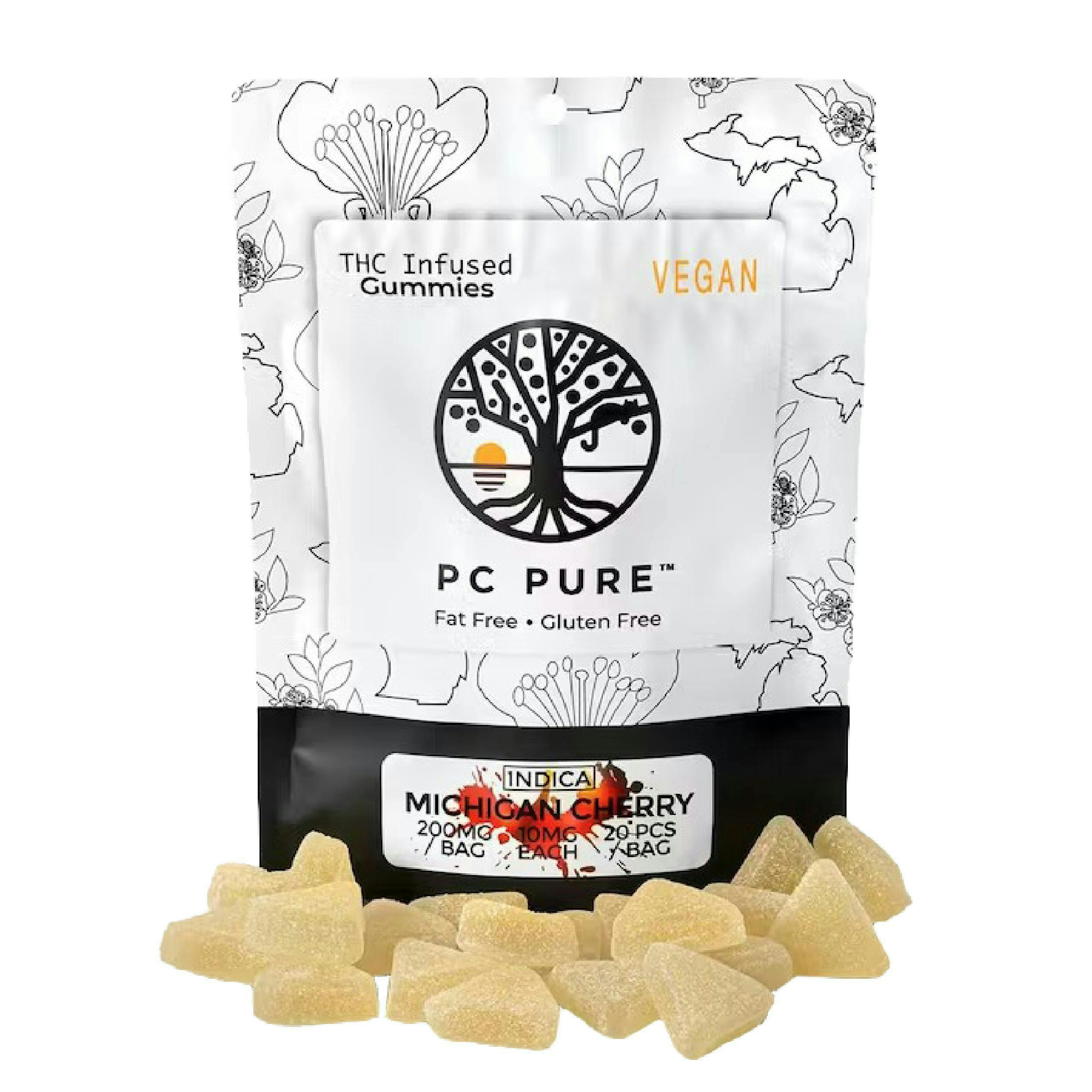 Monster / PC Pure | Michigan Cherry Indica Gummies- PC pure