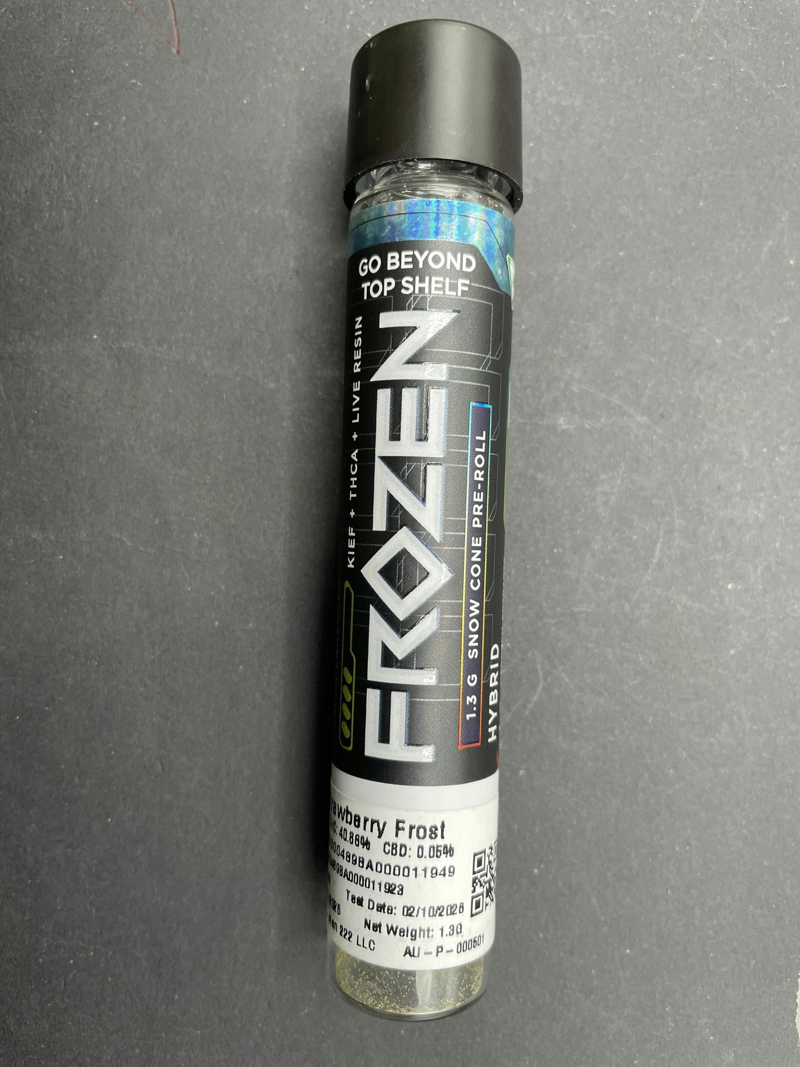 Frozen | 1.3g Snowcone Preroll Strawberry Frost