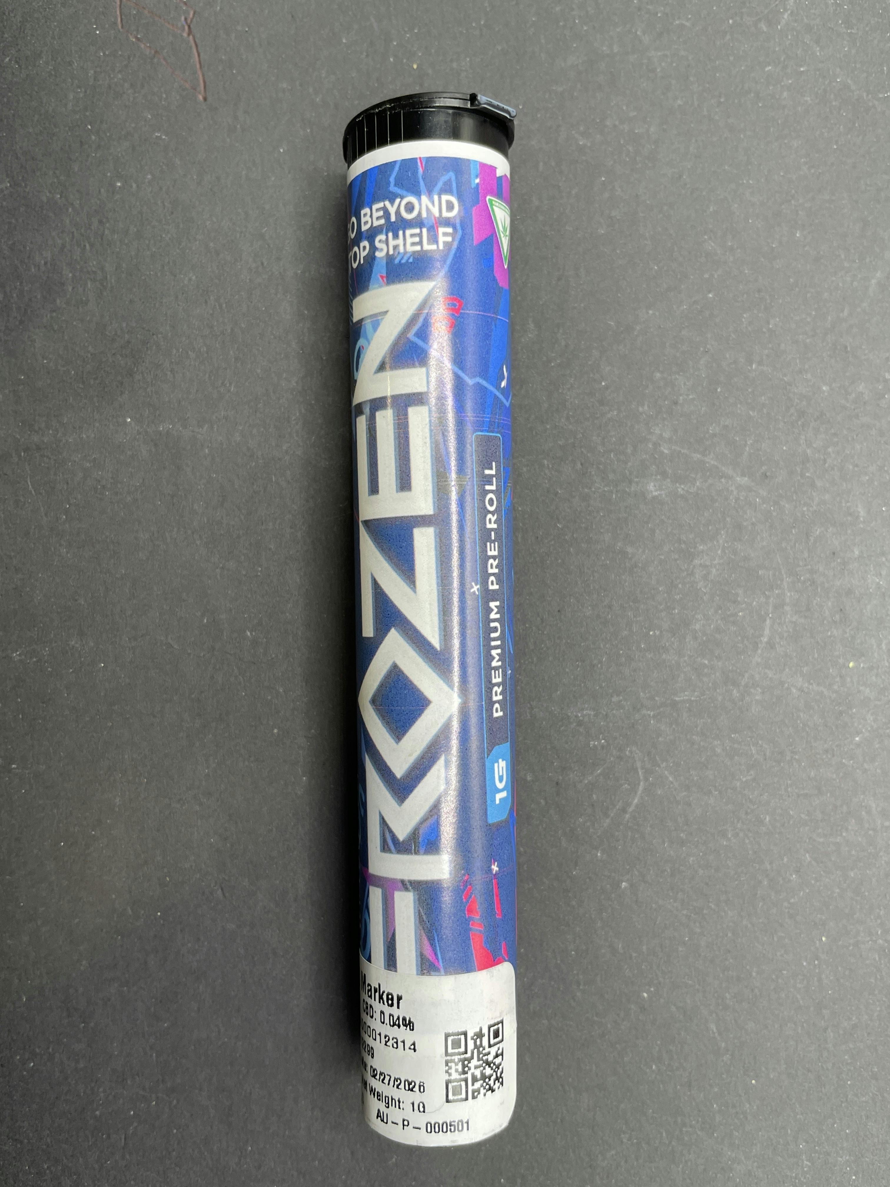 Frozen | Permanent Marker 1g Preroll