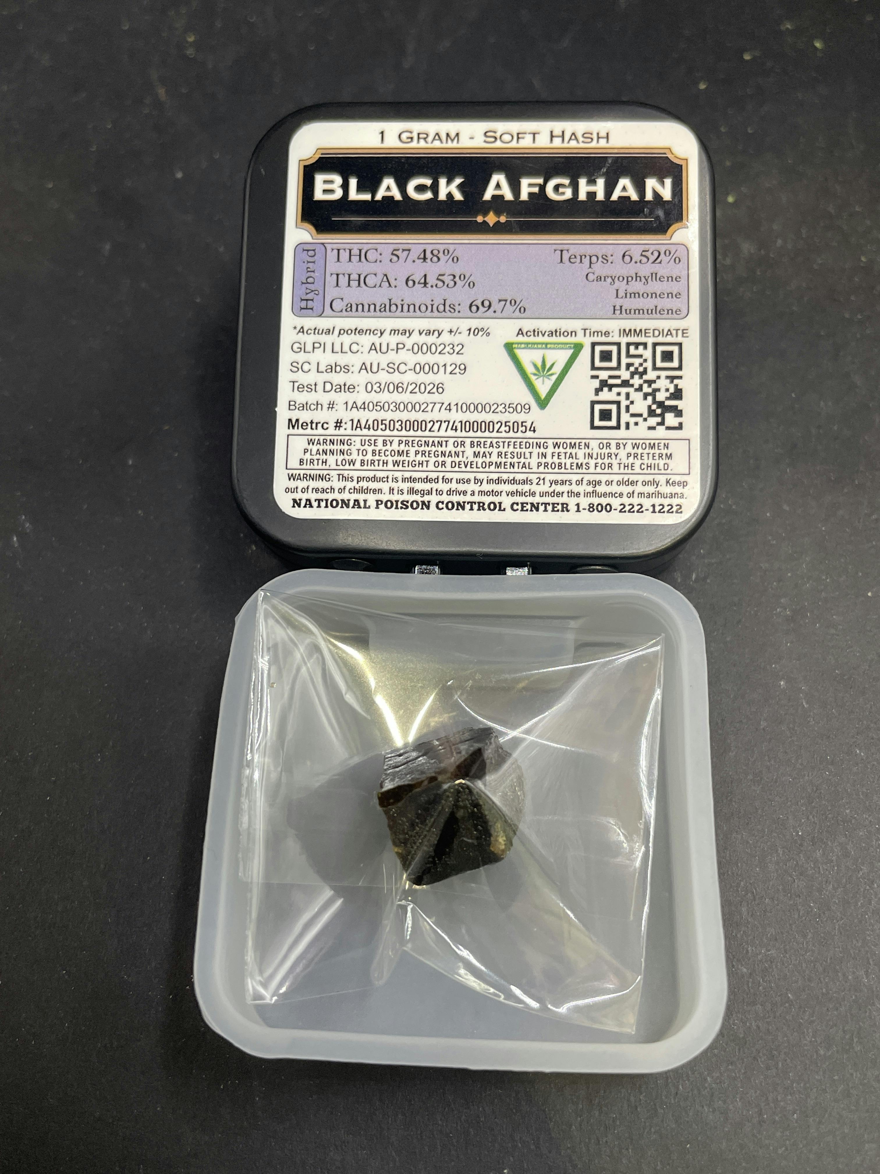 Black Afghan | Ice Water Hash | 1g