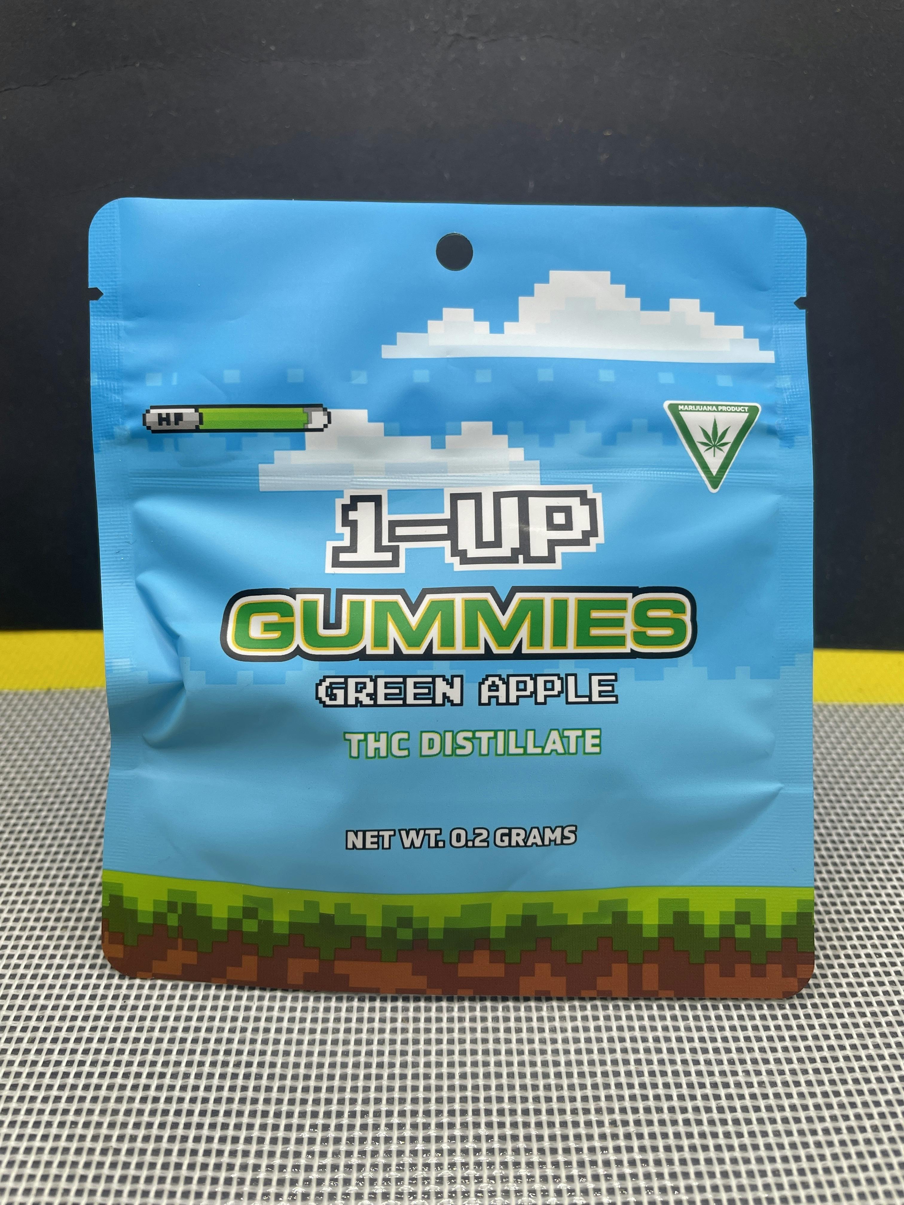 1UP 200mg- Green Apple | 4pk | 50mg/ea