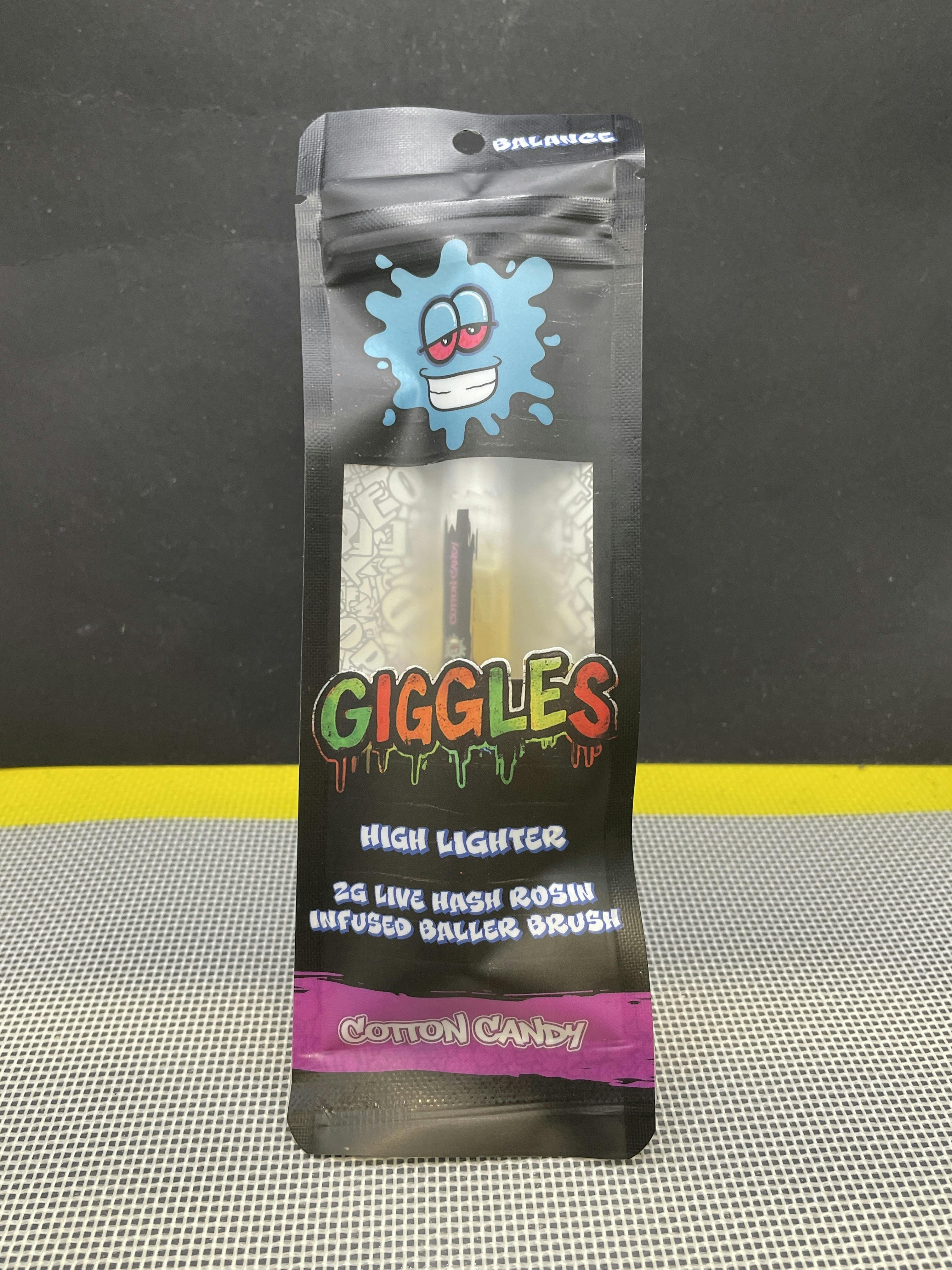 2g Live Hash Rosin Infused Baller Brush- Cotton Candy