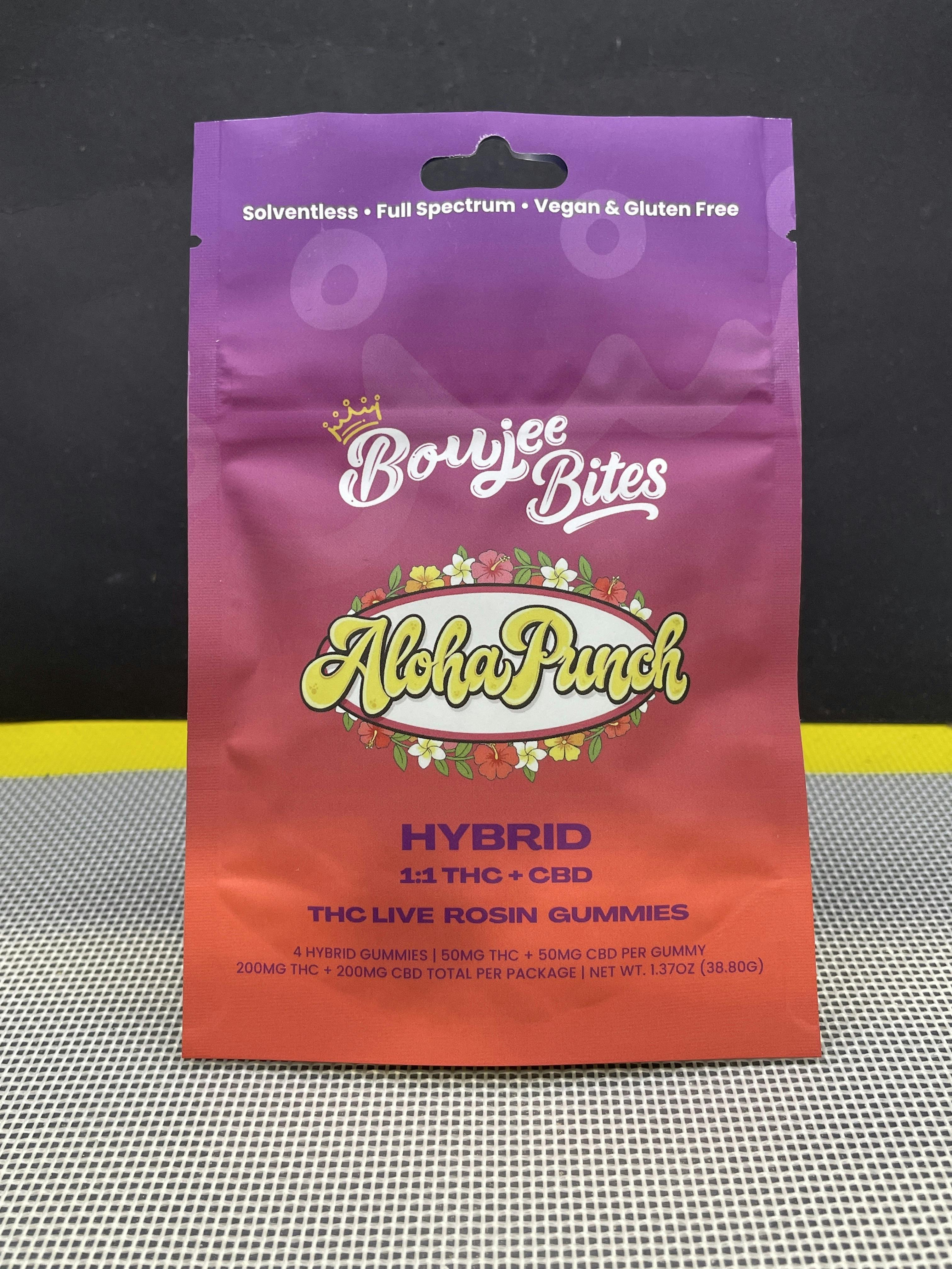 Boujee Babies | Aloha Punch 1:1 THC:CBD Hash Rosin Gummy