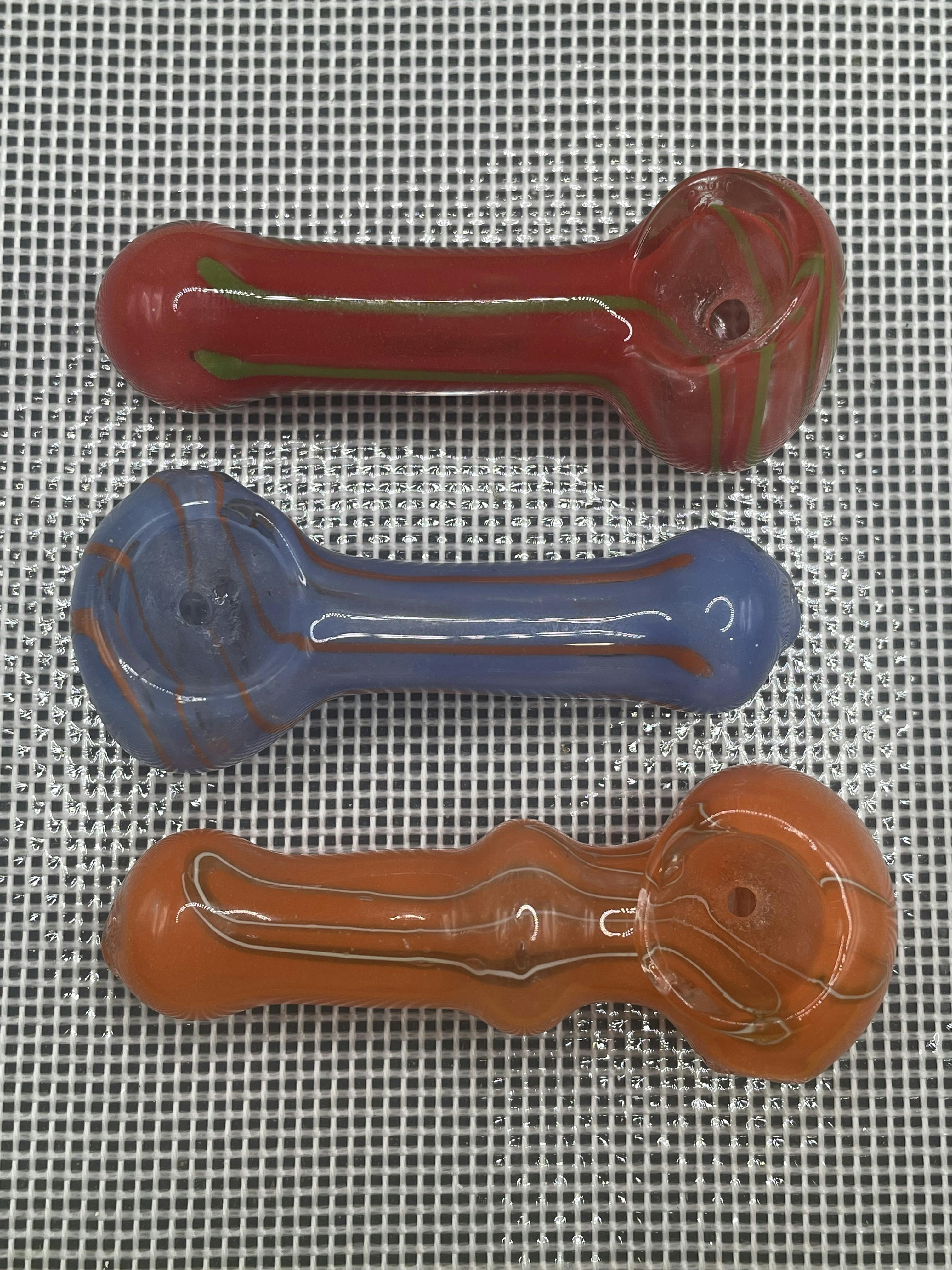 MJW | 2.5" Rolled Frit Hand Pipe (Color May Vary)