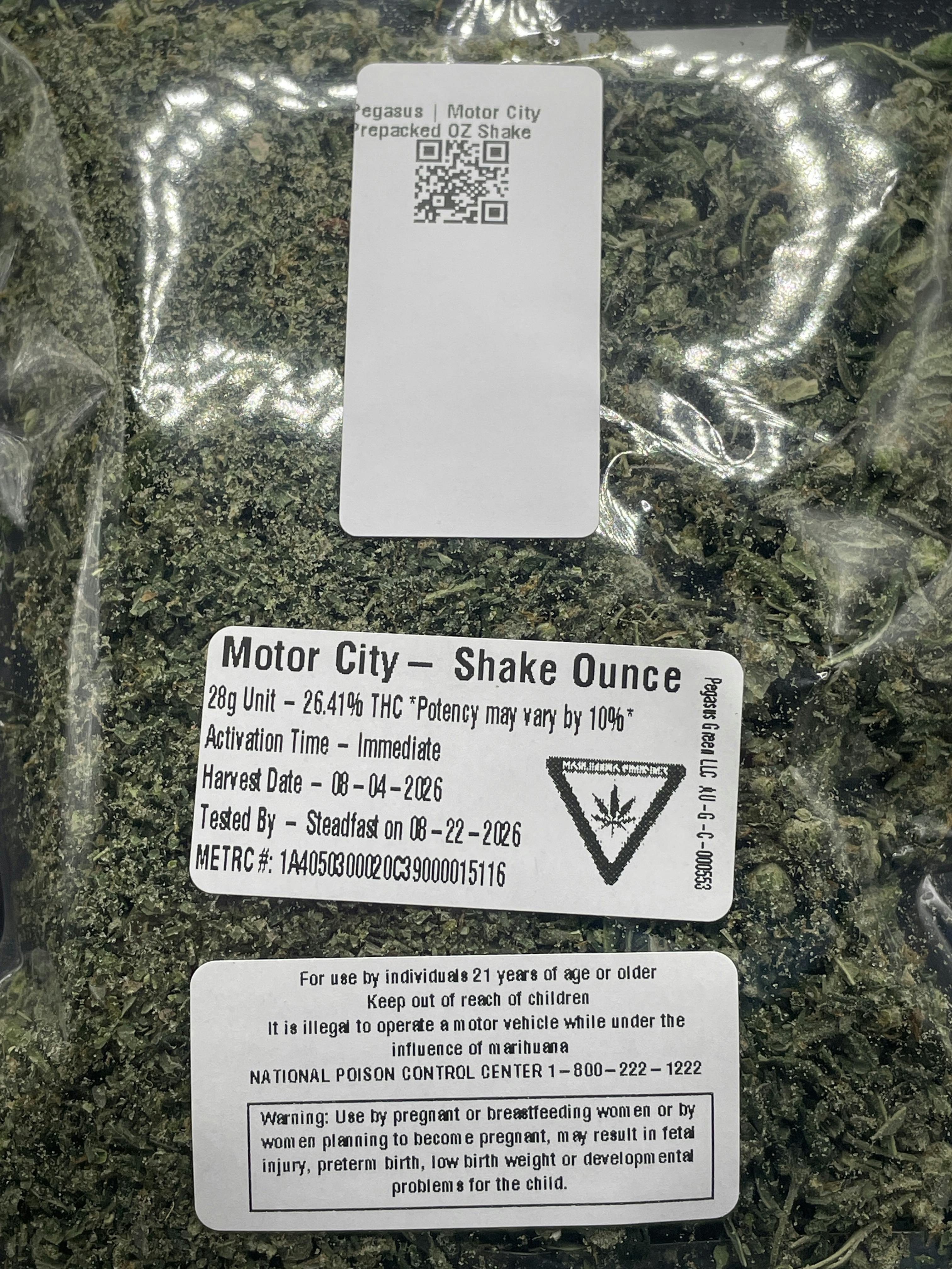 Pegasus | Motor City Prepacked OZ Shake