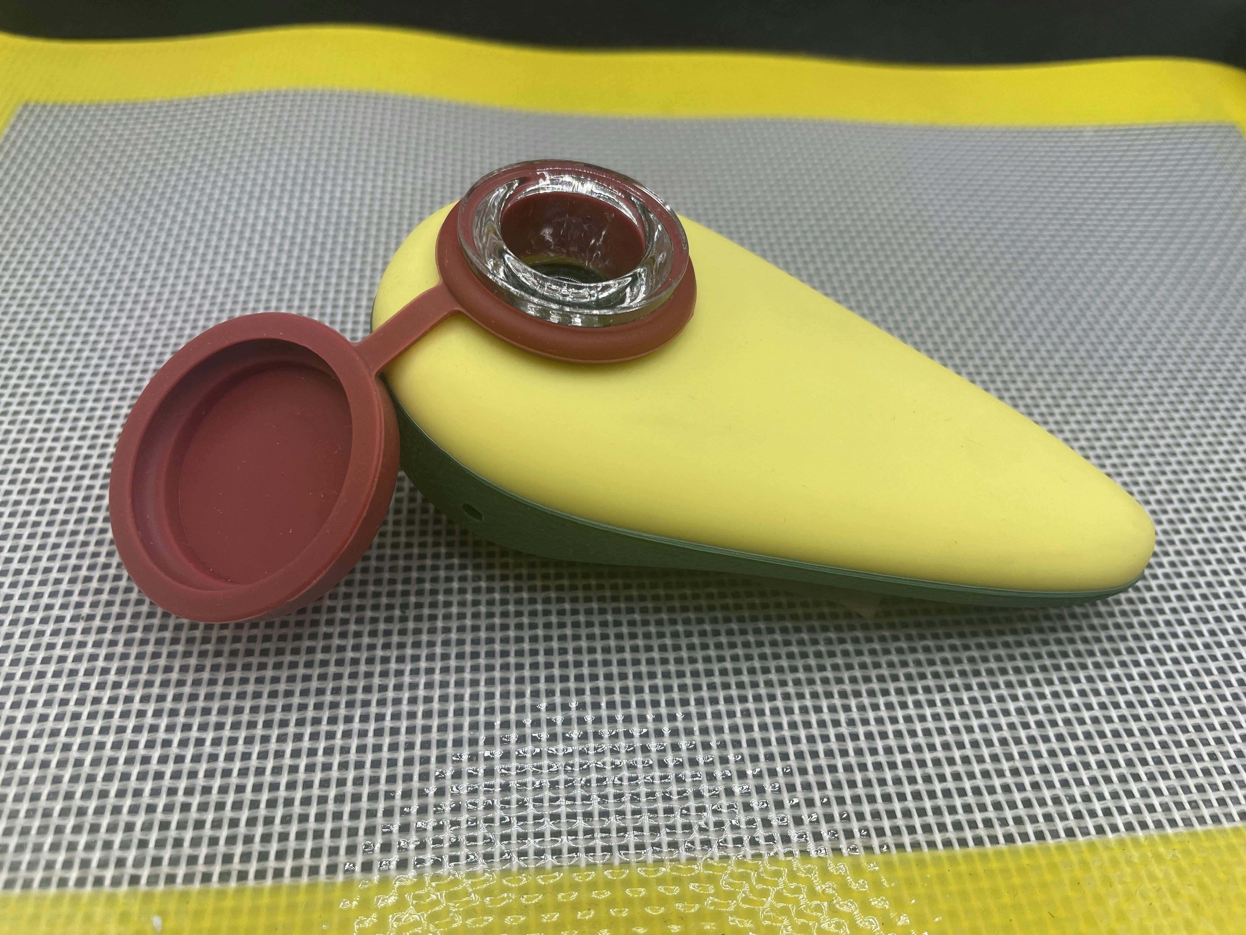 4" Avocado Silicone Hand Pipe