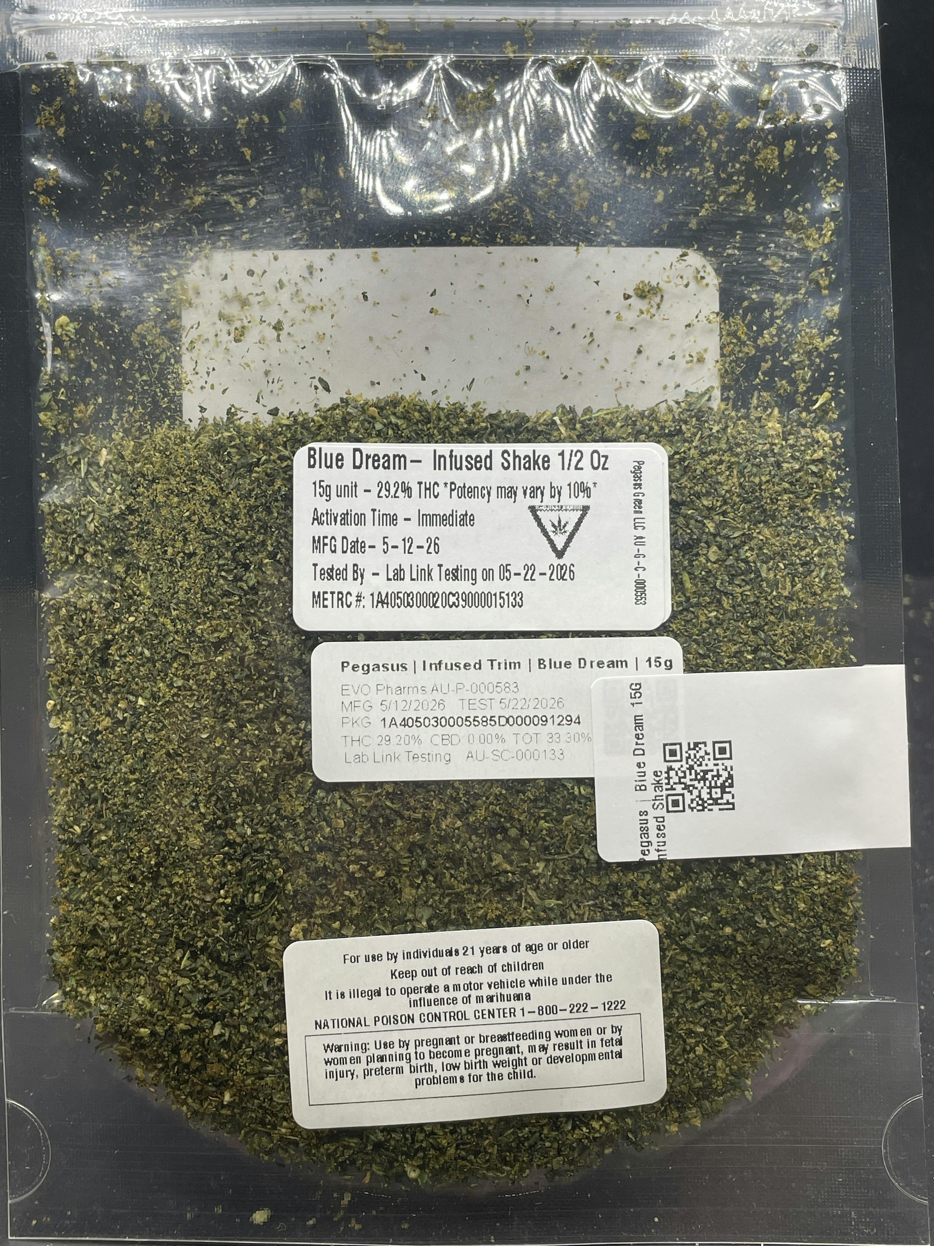 Pegasus | Blue Dream 15G Infused Shake