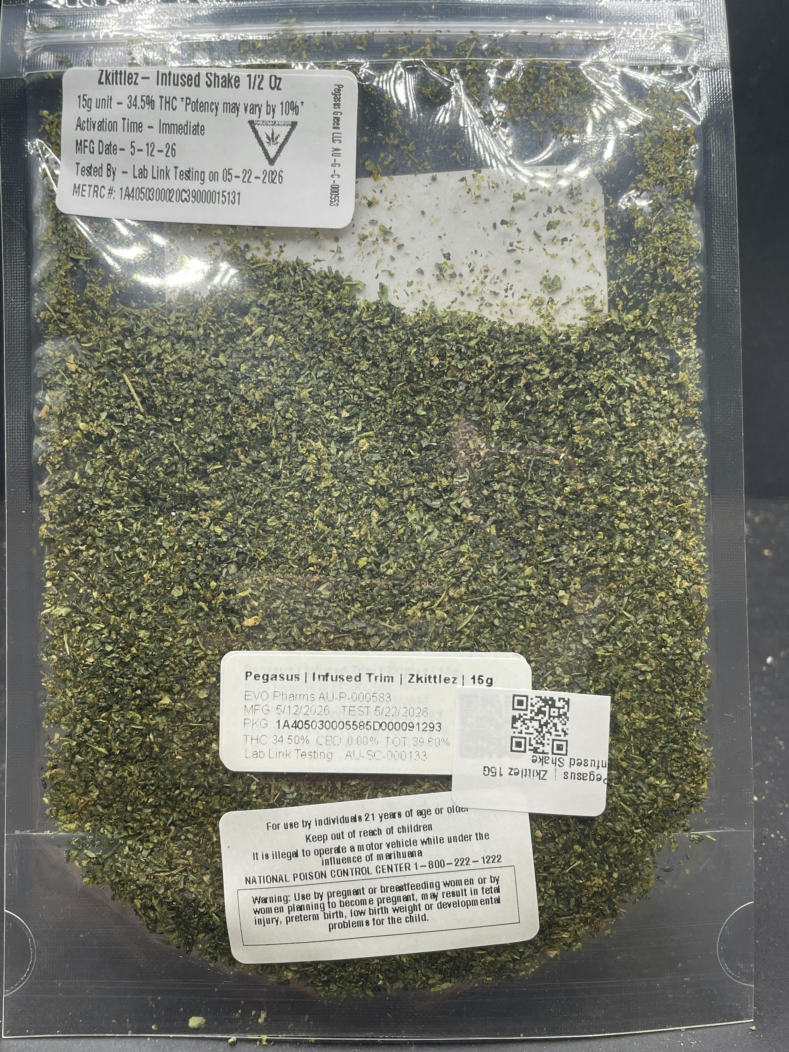 Pegasus | Zkittlez 15G Infused Shake