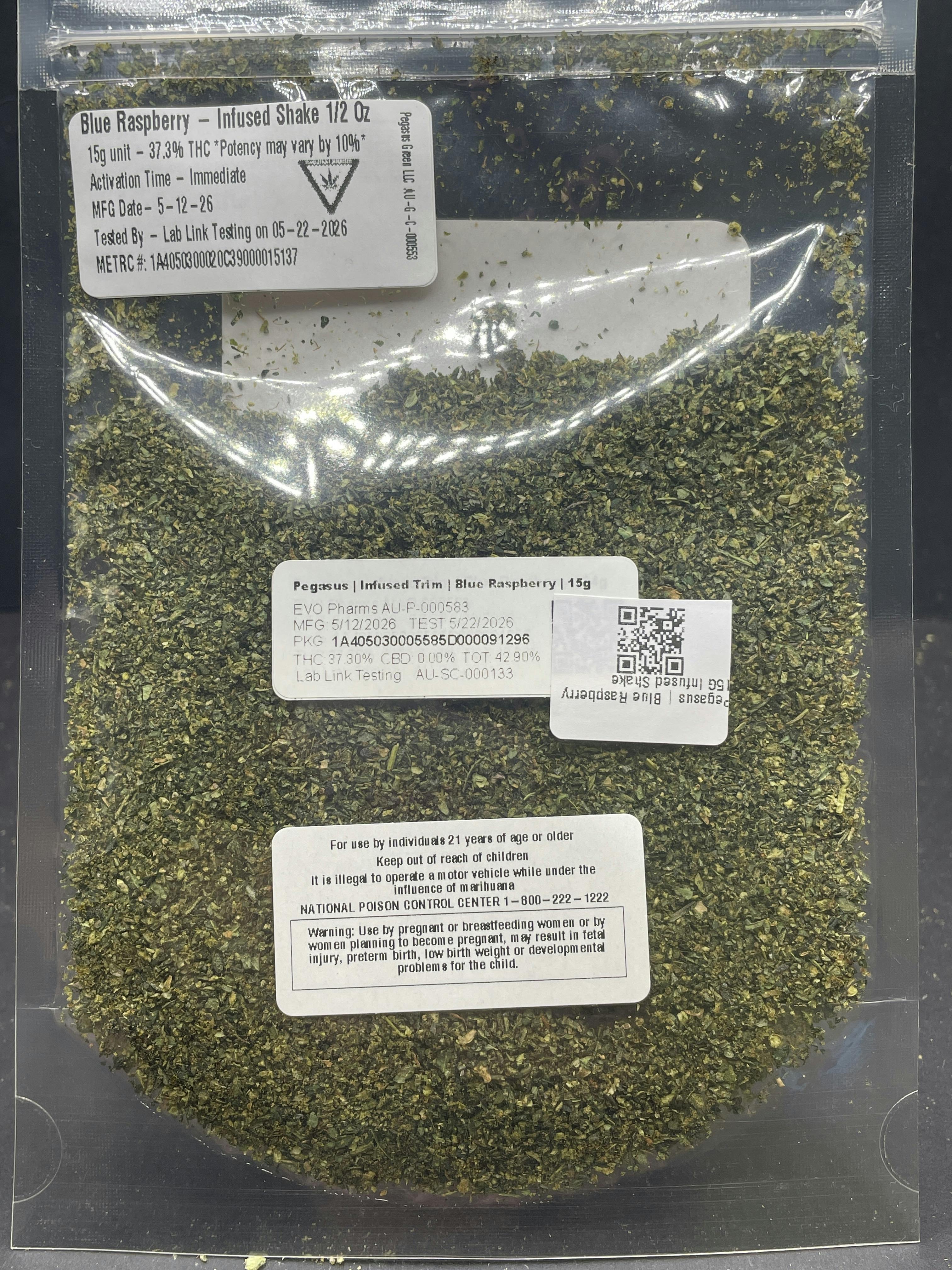Pegasus | Blue Raspberry 15G Infused Shake