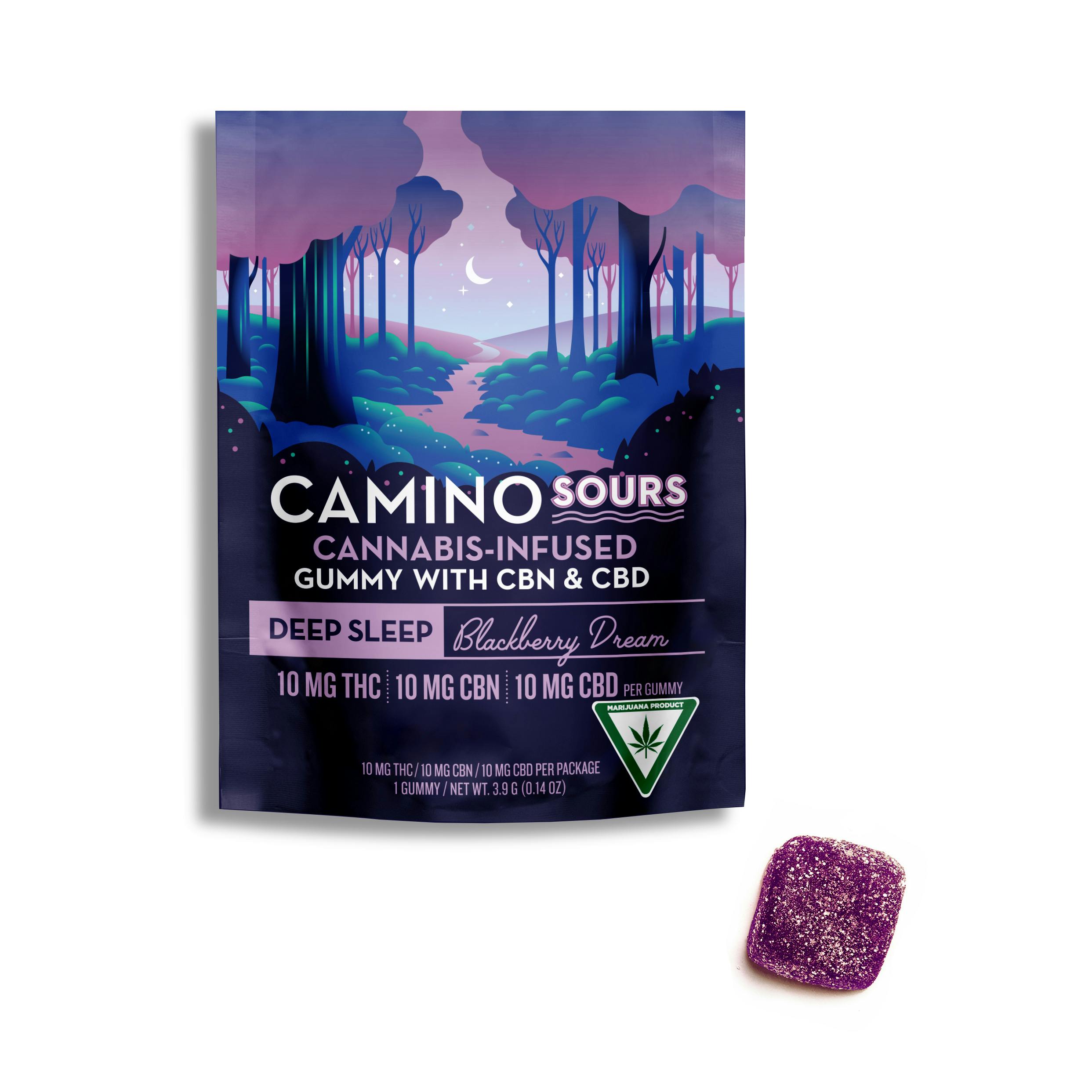 Sour Blackberry Dream | THC:CBN:CBD Gummies | 200mg (10pk) cannabis product