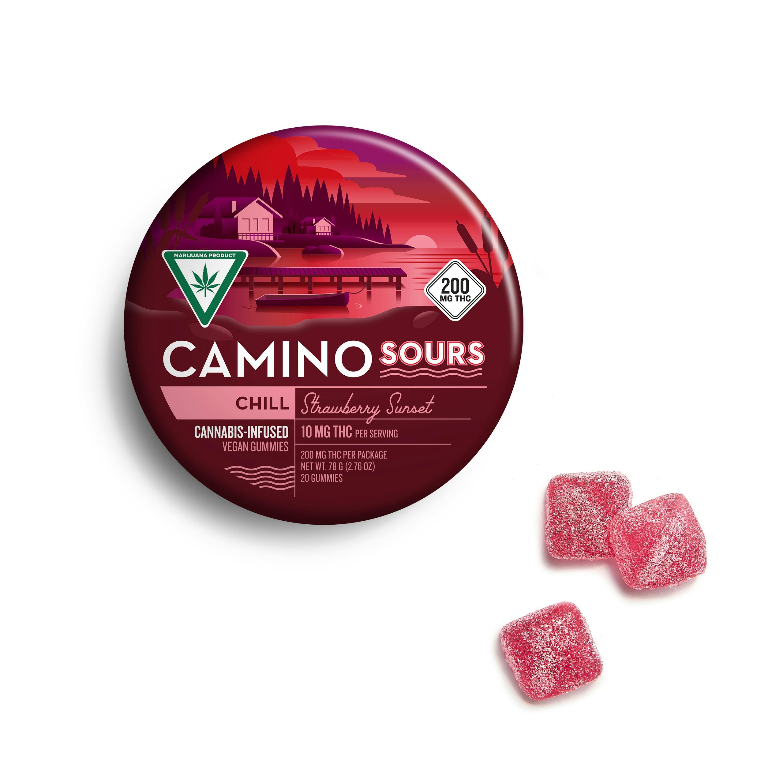 Sour Strawberry Sunset | Gummies | 200mg (10pk) cannabis product
