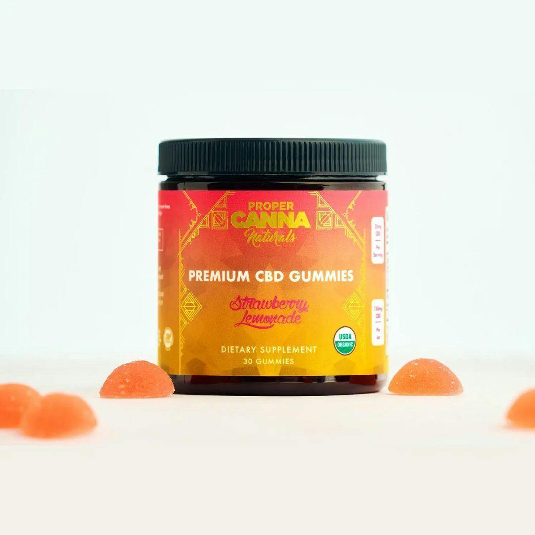 Proper Canna Strawberry Lemonade CBD Gummies 25mg/750mg