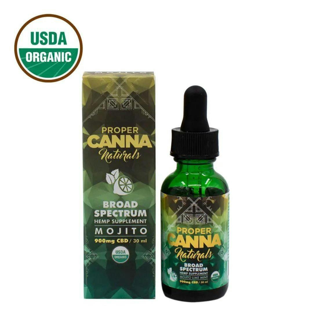 Proper Canna Broad Spectrum CBD Tincture 30mg/900mg (Mojito)