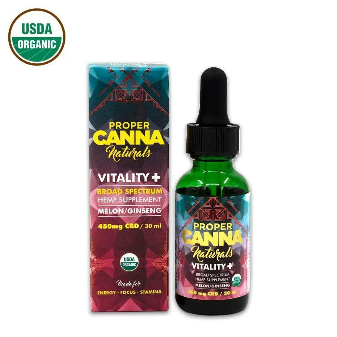 Proper Canna Broad Spectrum CBD Tincture 15mg/450mg (Melon/Ginseng)