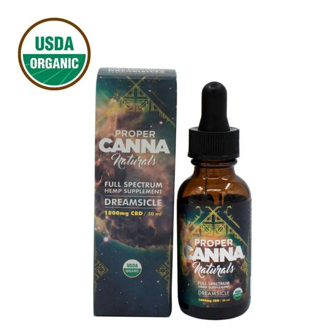 Proper Canna Full Spectrum CBD Tincture 60mg/1800mg (Dreamsicle)
