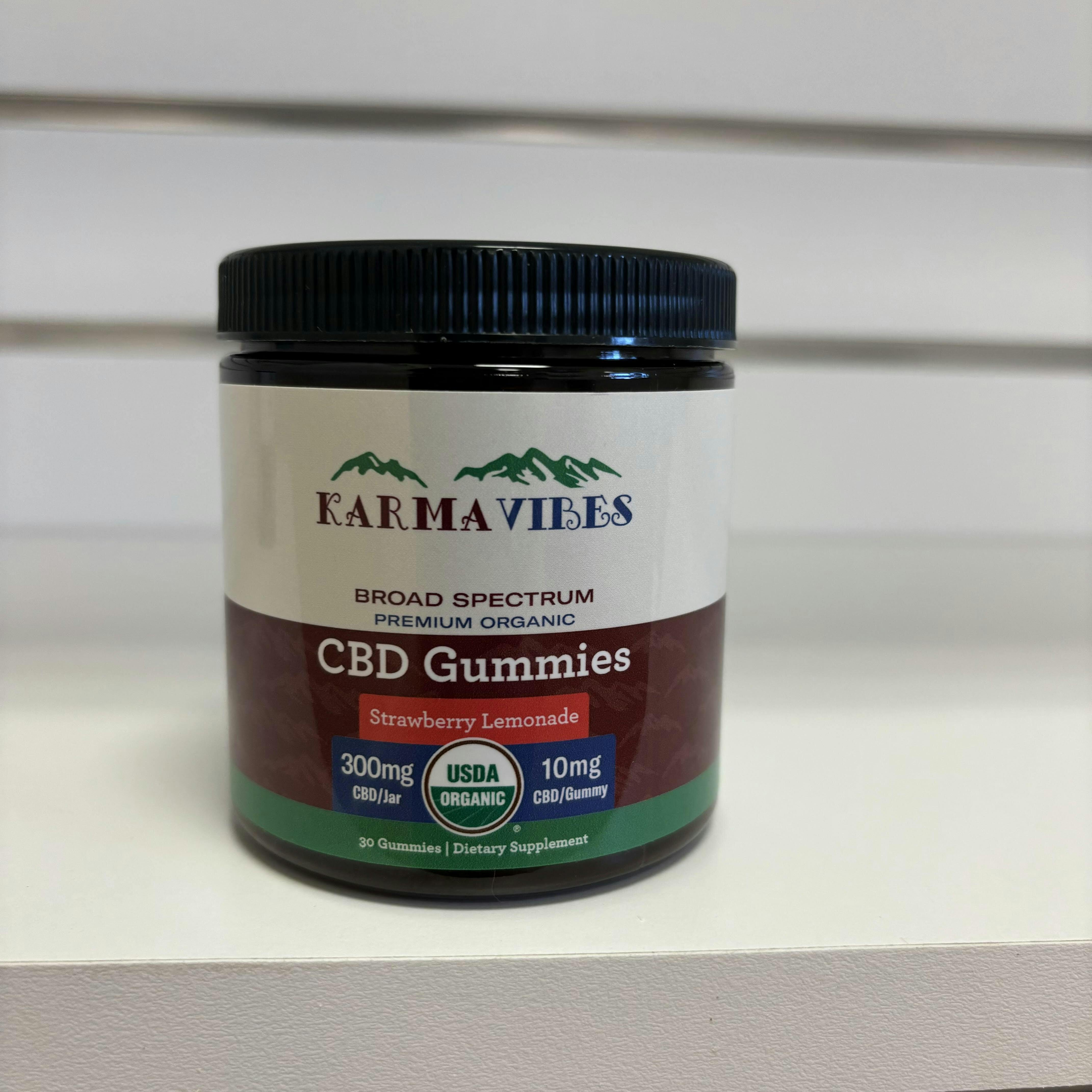 Karma Vibes Strawberry Lemonade CBD Gummies 10mg/300mg