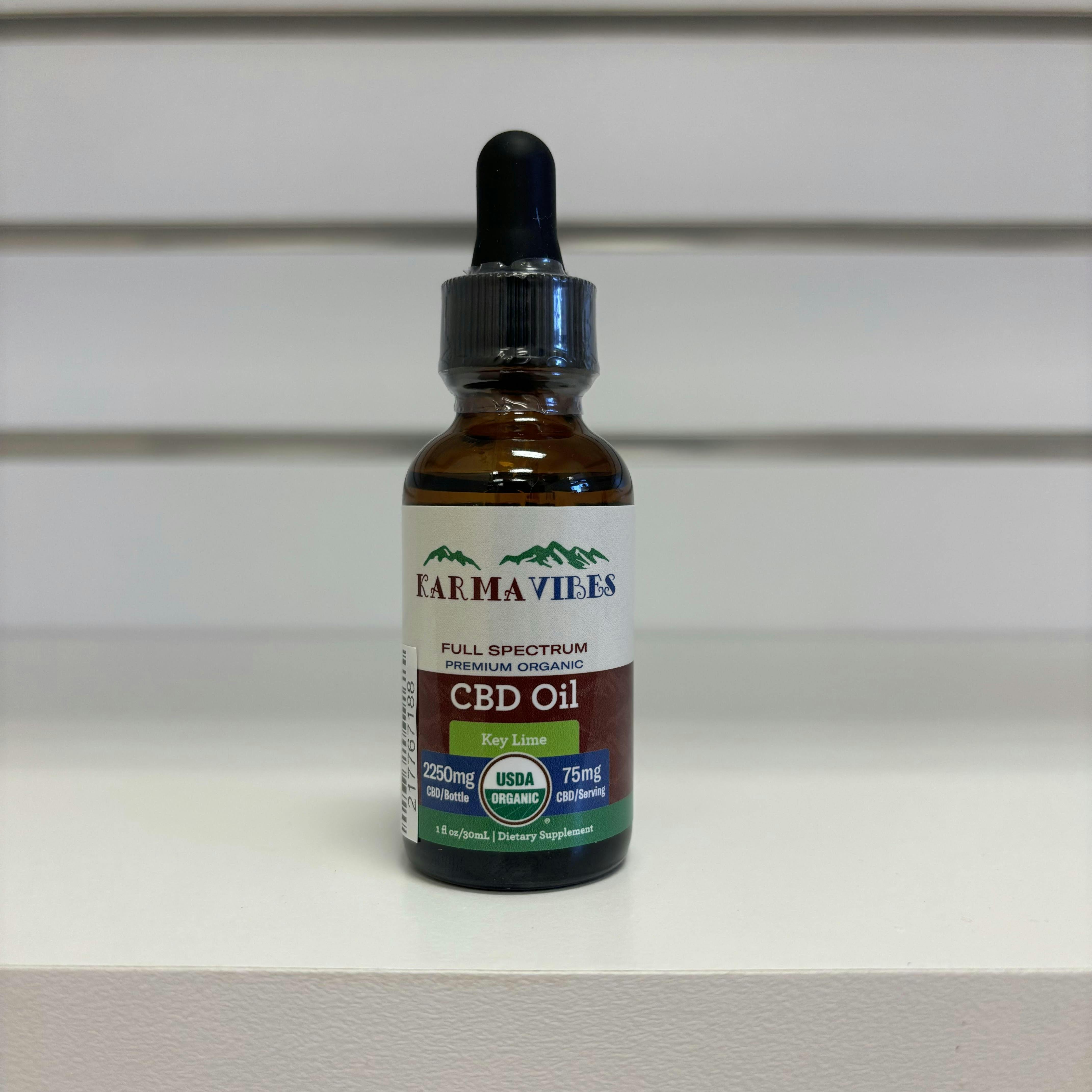 Karma Vibes Full Spectrum Key Lime CBD Tincture 75mg/2250mg