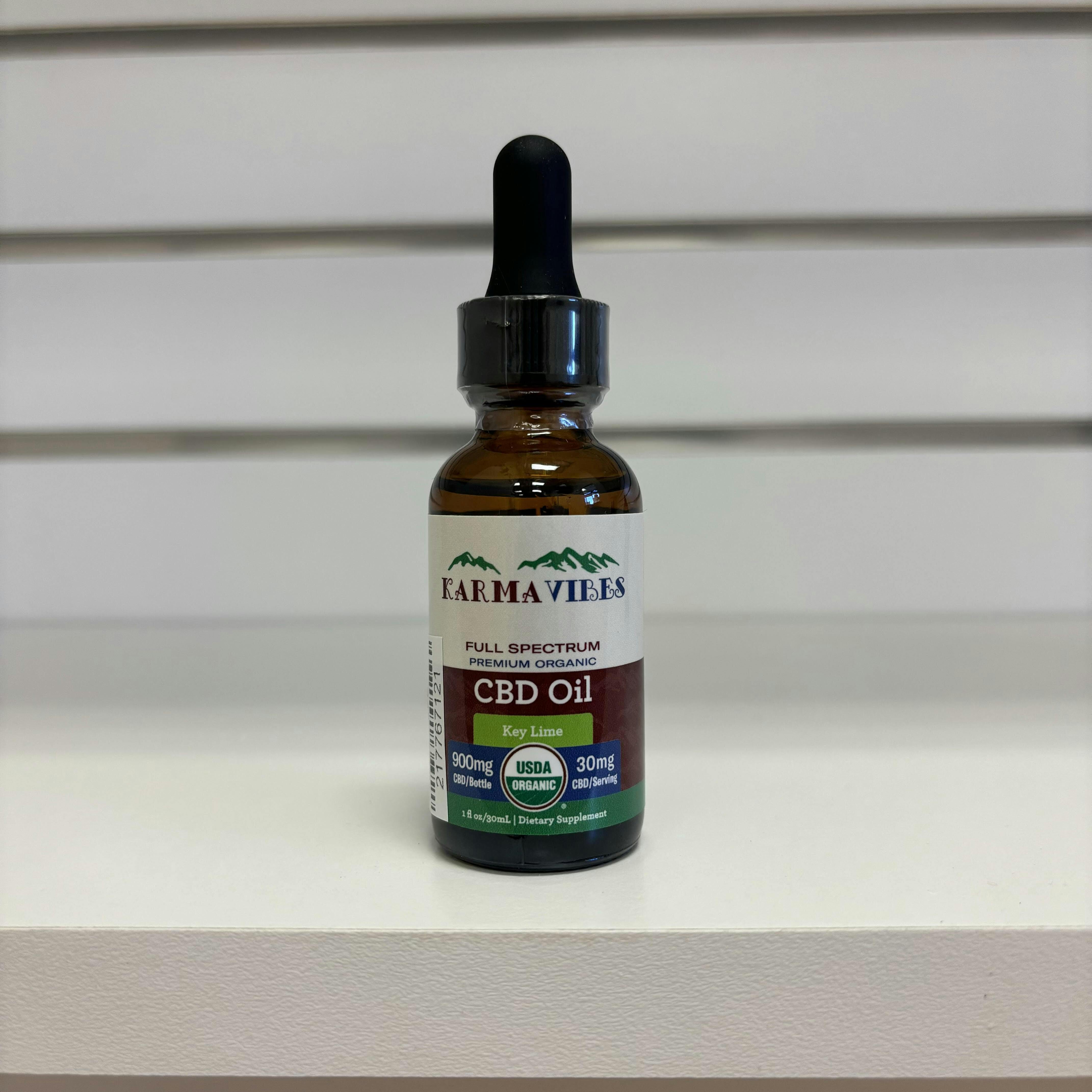 Karma Vibes Full Spectrum Key Lime CBD Tincture 30mg/900mg