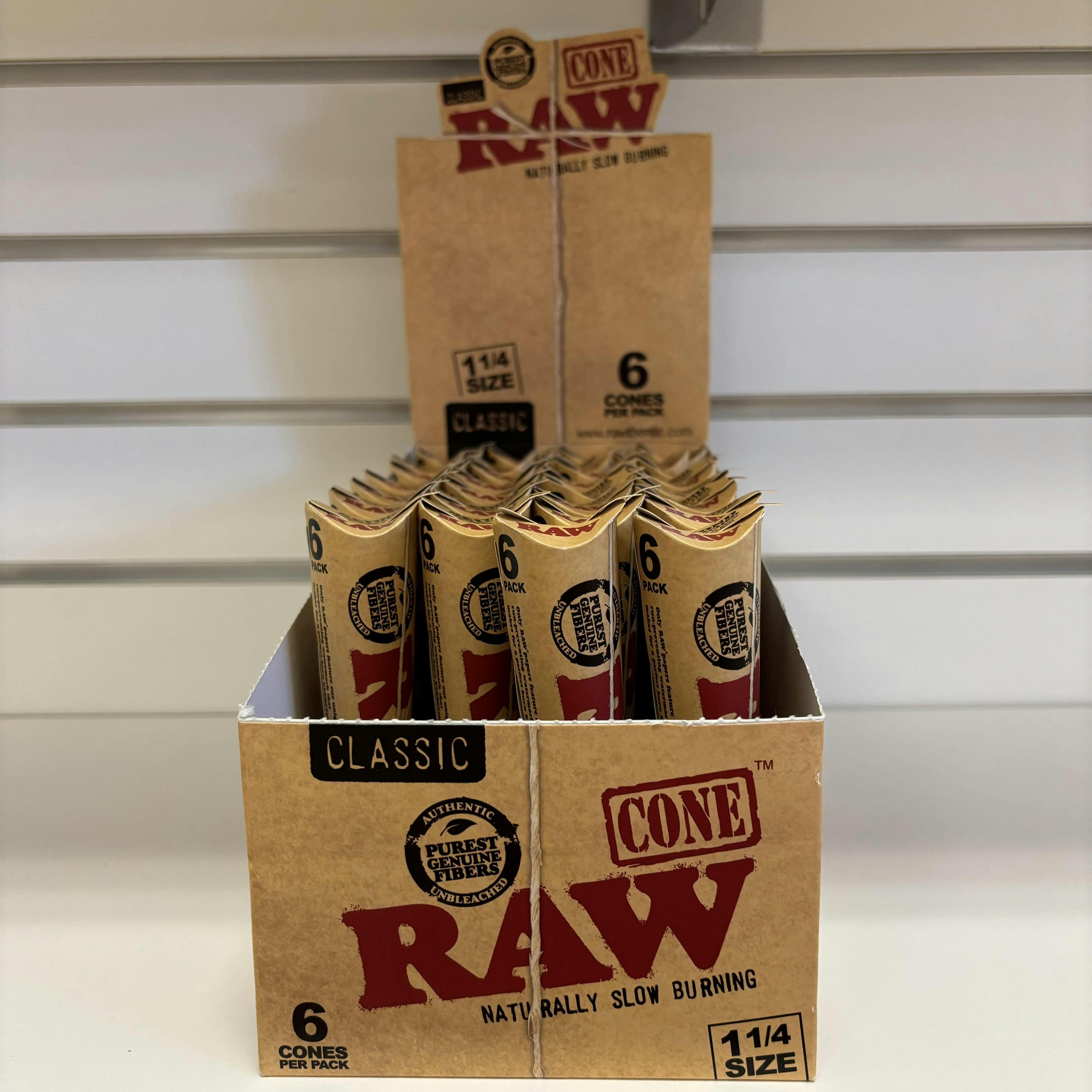 Raw Cones 1 1/4 6PK