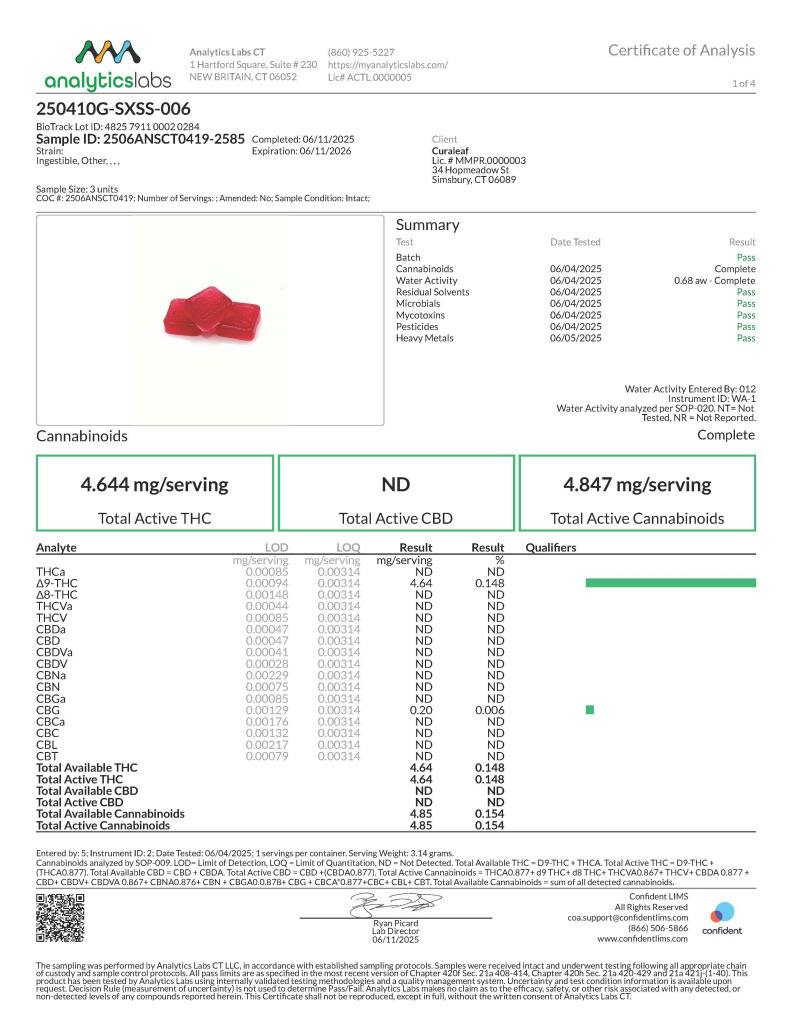 X-Bites Strawberry Gummies 100mg (20-Pack | 5mg Each) (00818)