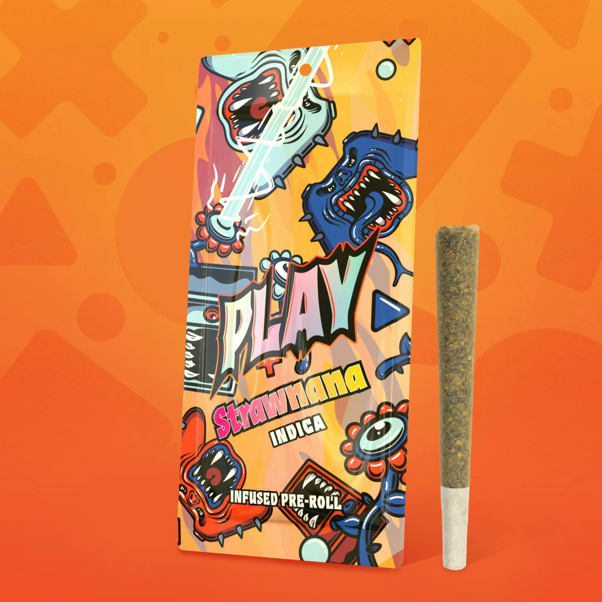 Play | 1.2G Infused Pre-Roll | Strawnana