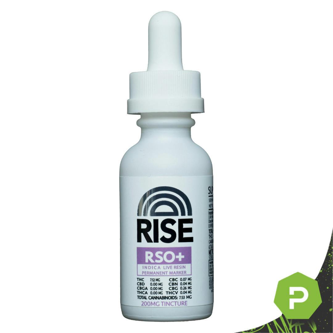 Rise | 200mg Tincture | RSO + Permanent Marker