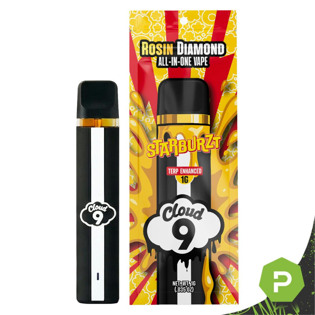 Cloud 9 | 1g Live Rosin Diamond Disposable | Starburzt