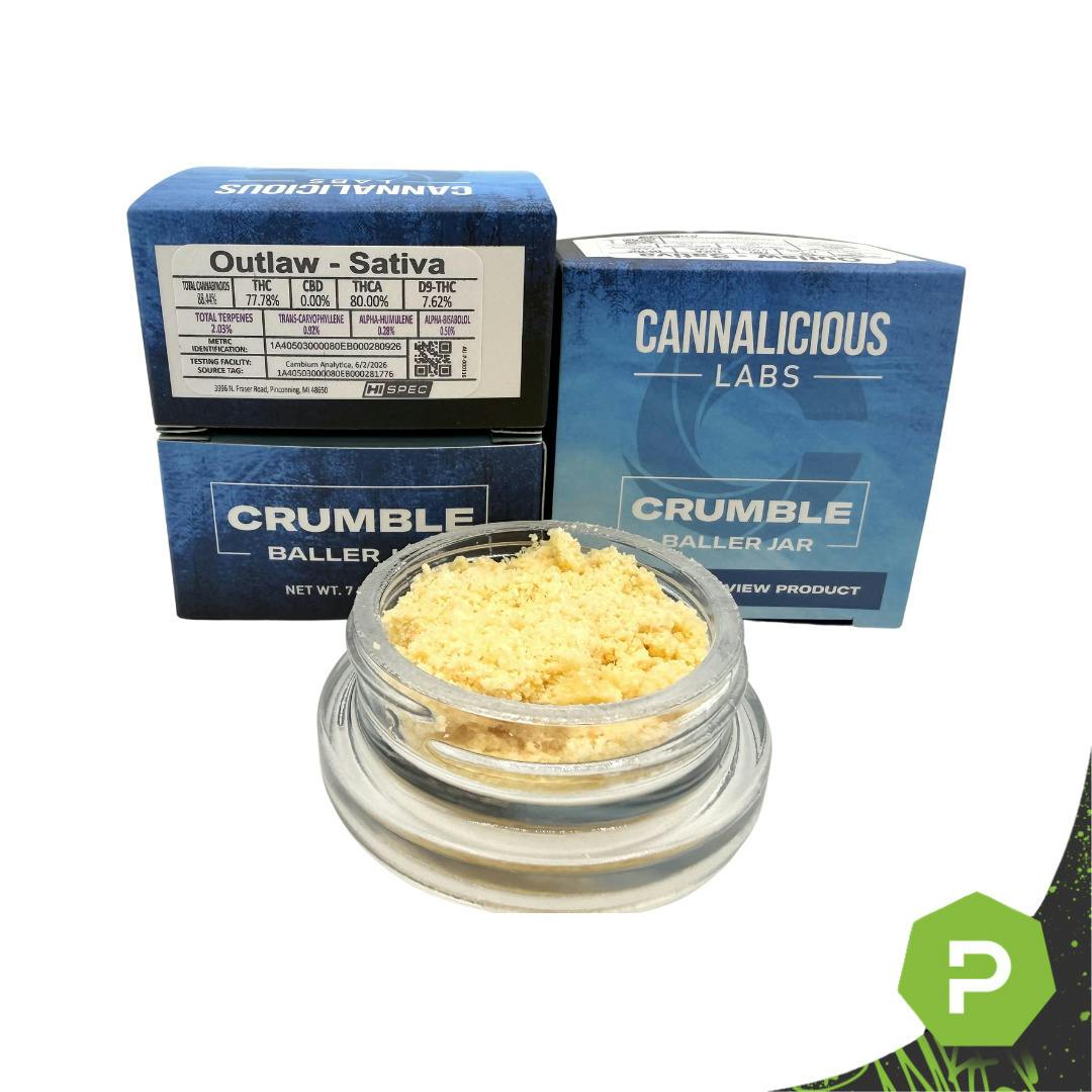 Cannalicious | 7g Crumble Baller Jar | Pink Panther