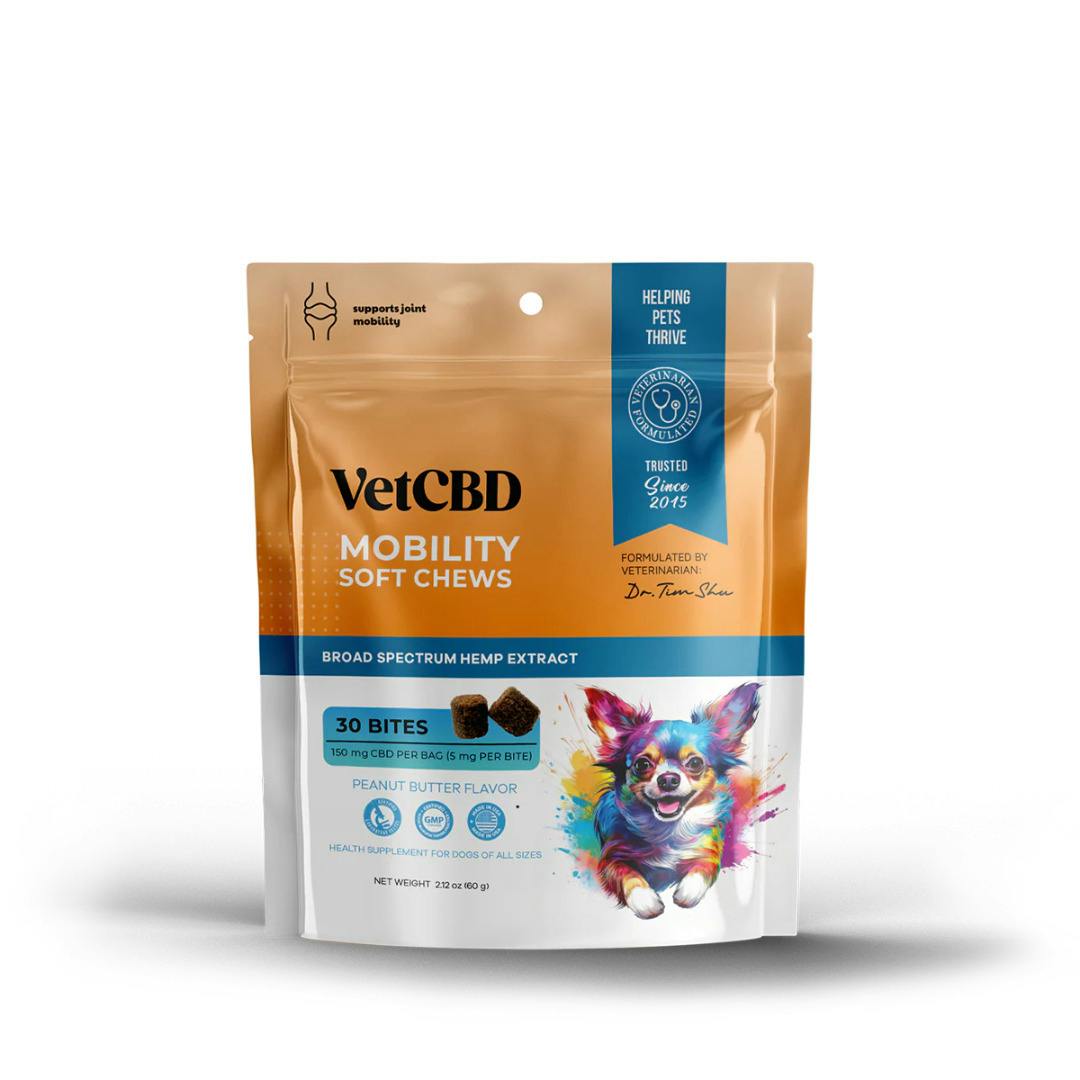Vet CBD | 150mg Dog Treats 30ct | Mobility Peanut Butter