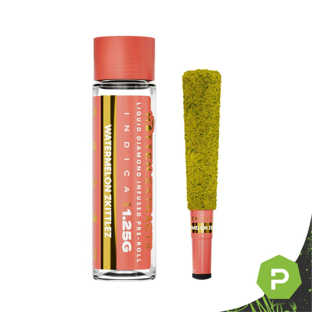 Mitten Extracts | 1.25g Infused Preroll | Watermelon Zkittlez