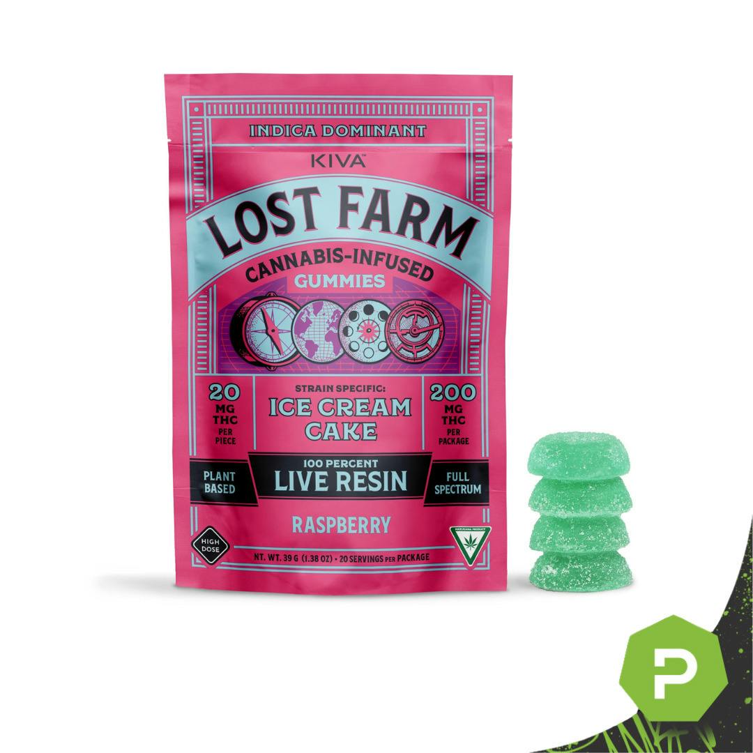 Lost Farm | 200mg Live Resin Gummies | Raspberry
