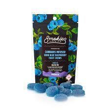 Smokiez Blue Raspberry Indica Gummys (100mg)(R)