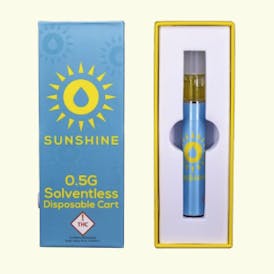 Garlic Cocktail 500mg Live Rosin Disposable Vape - Sunshine Extracts