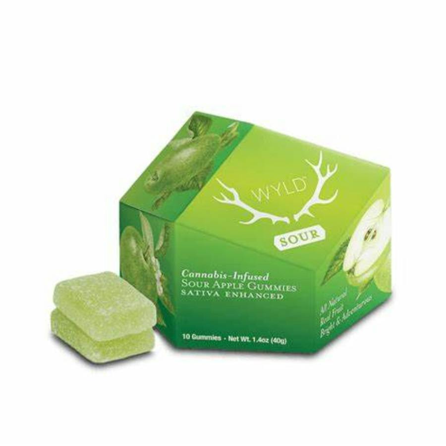 Wyld - Sour Apple Gummies (S)(100mg) - Recreational