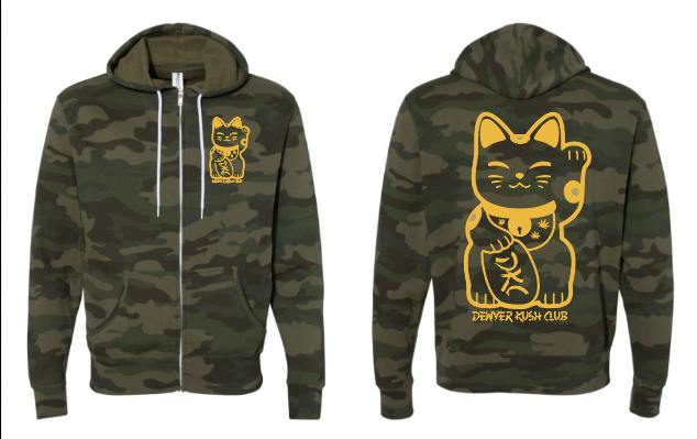 China Cat Zip-Up Hoodie