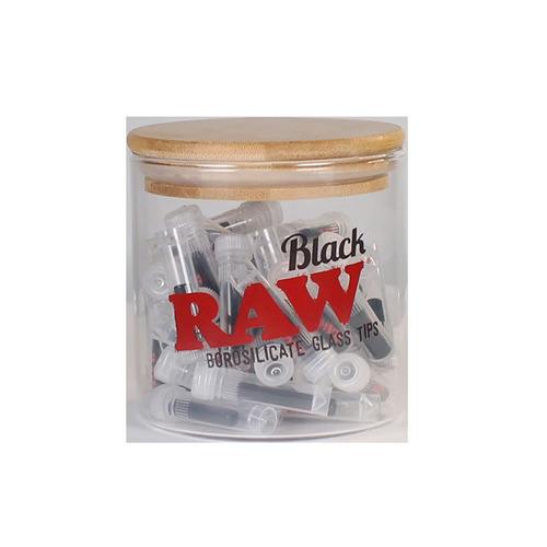 RAW Black Glass Tips at Off the Path Cannabis Dispensary
