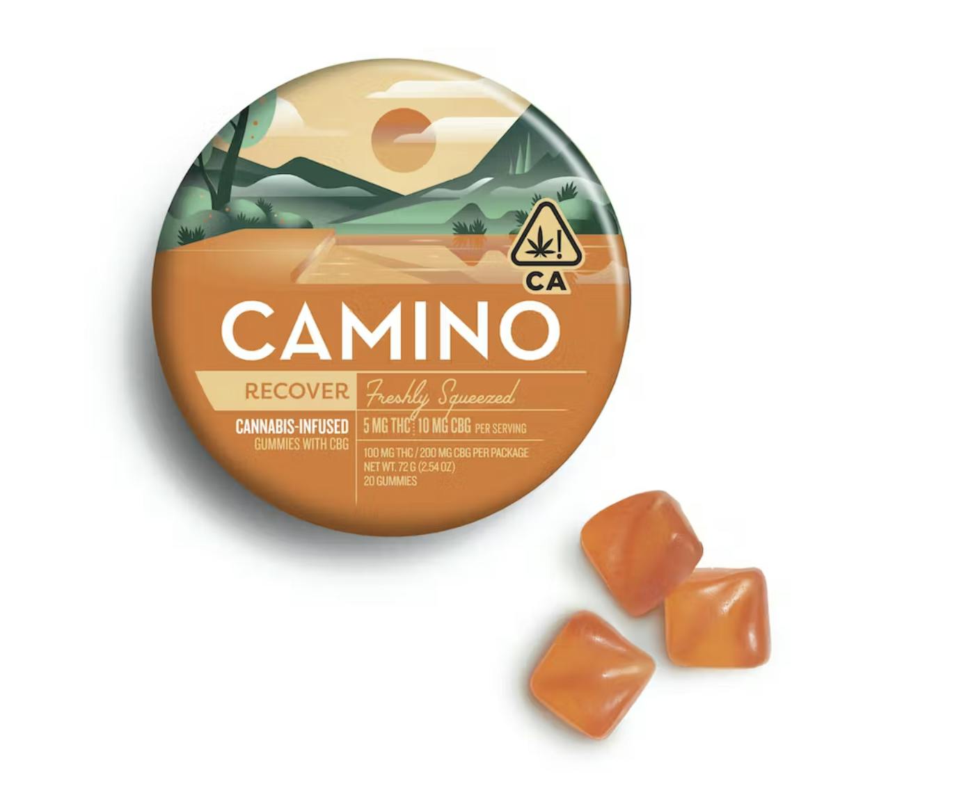 Recover | Freshly Squeezed THC:CBG 1:1 Gummies | 100mg | 20ct | 5mg/ea