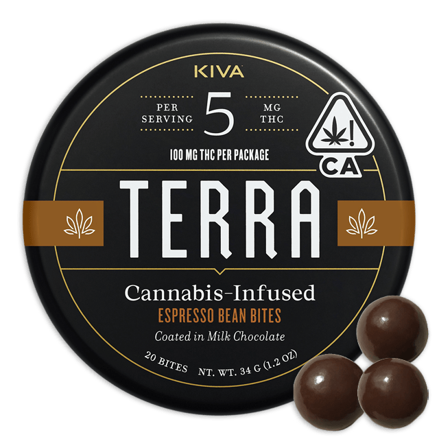 Terra | Dark Chocolate Espresso Beans | 100mg | 20ct | 5mg/ea
