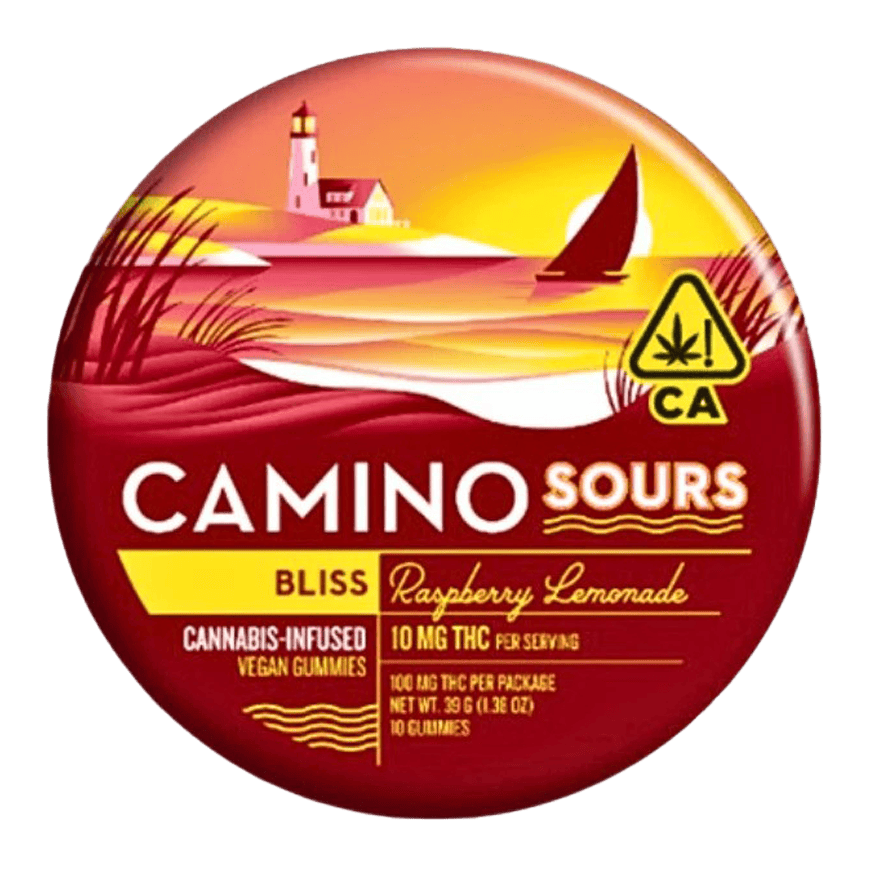 Bliss | Raspberry Lemonade Sours Gummies | 100mg | 10ct | 10mg/ea