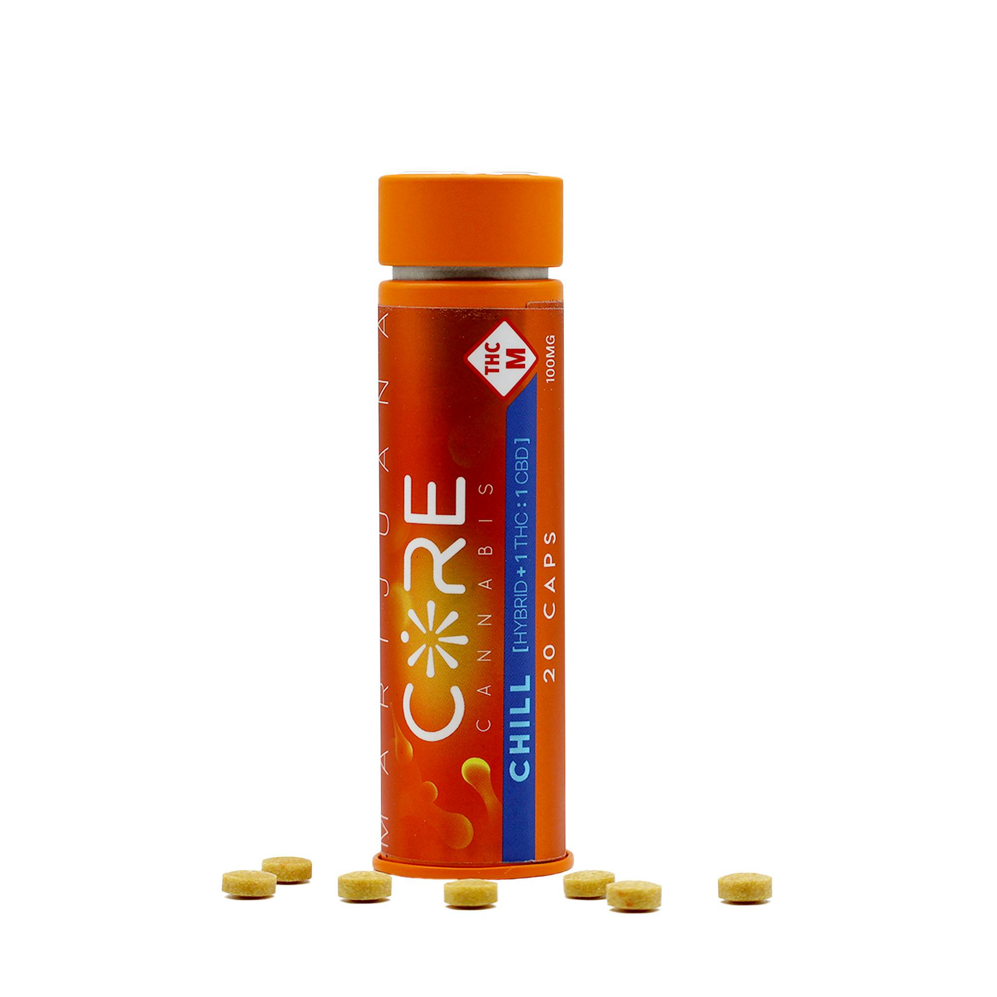 Chill 1:1 Fast-Acting Caps (100mg Pills)