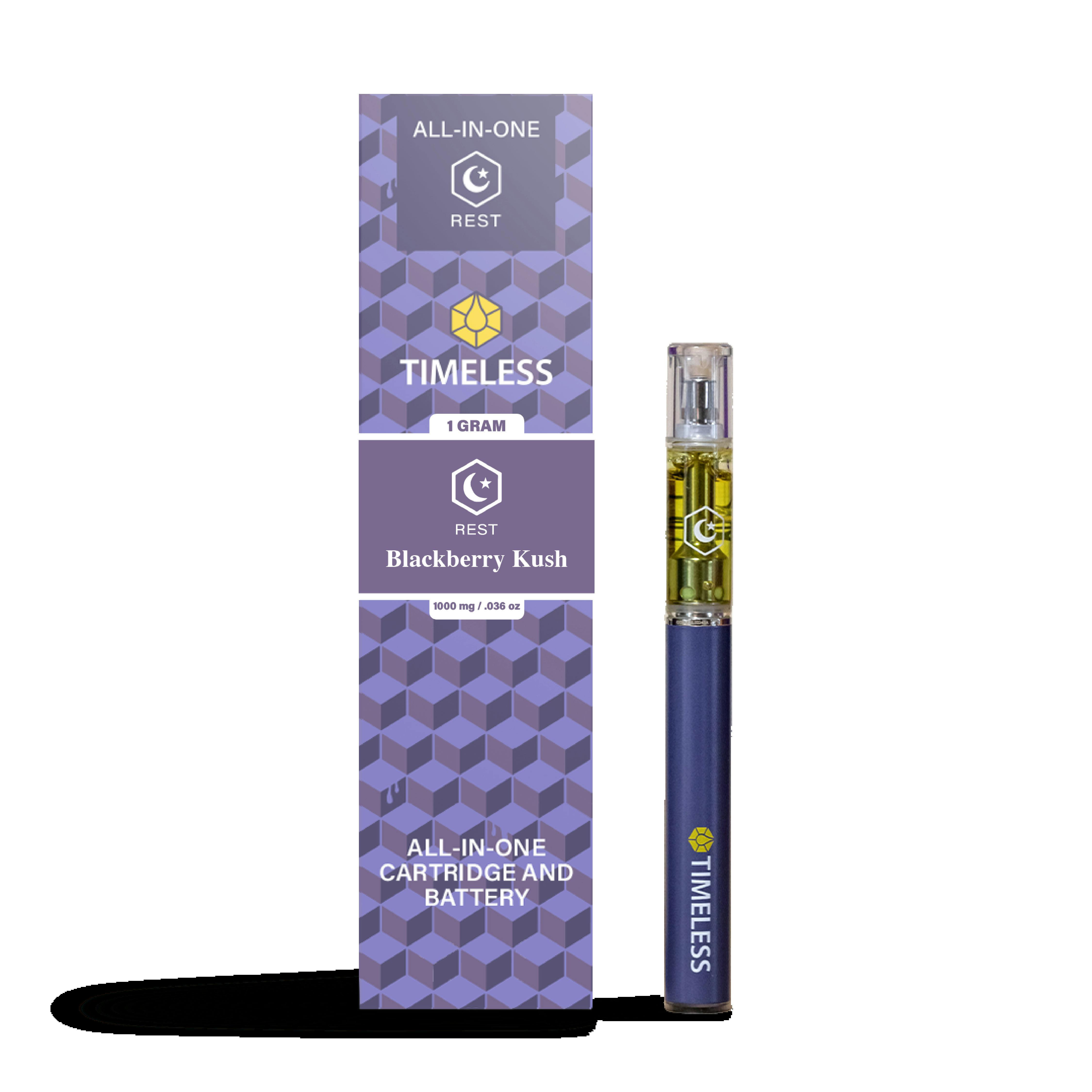Timeless Blackberry Kush All-in-One Vape (1g)