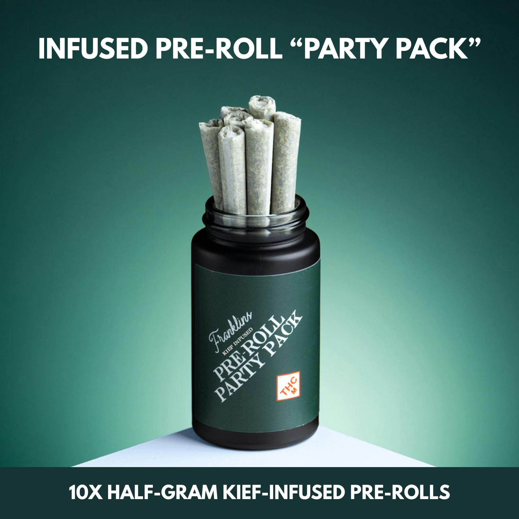 Franklin's: Infused Pre-Roll Pack | Black Maple | Party Pack | 0.5g ea | 10pk