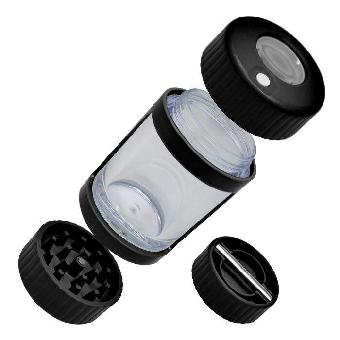 Designer Glow Jar and Grinder - Black Cookies