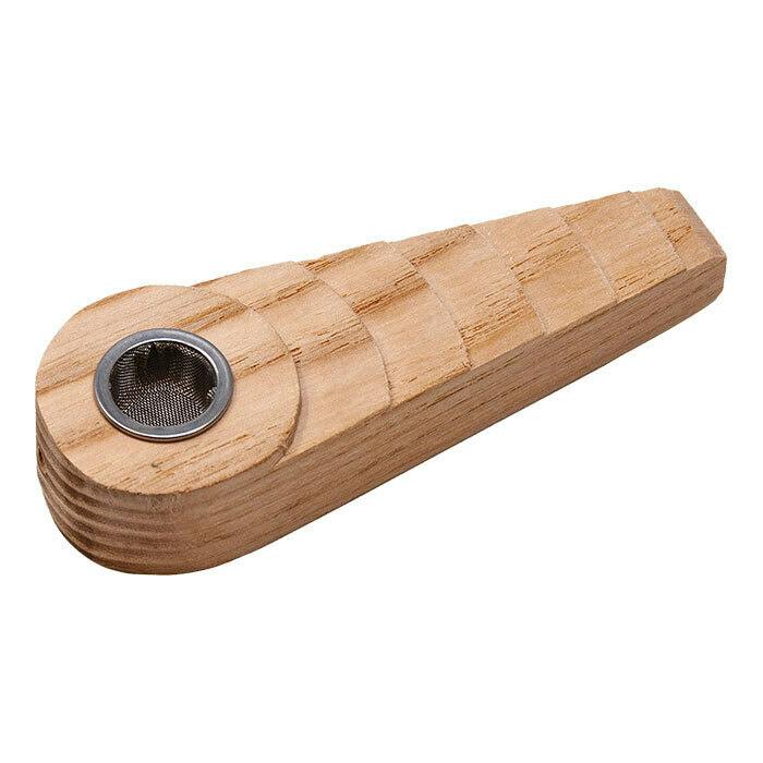 Handcrafted Wood Hand Pipe - 3" Hardwood Steps