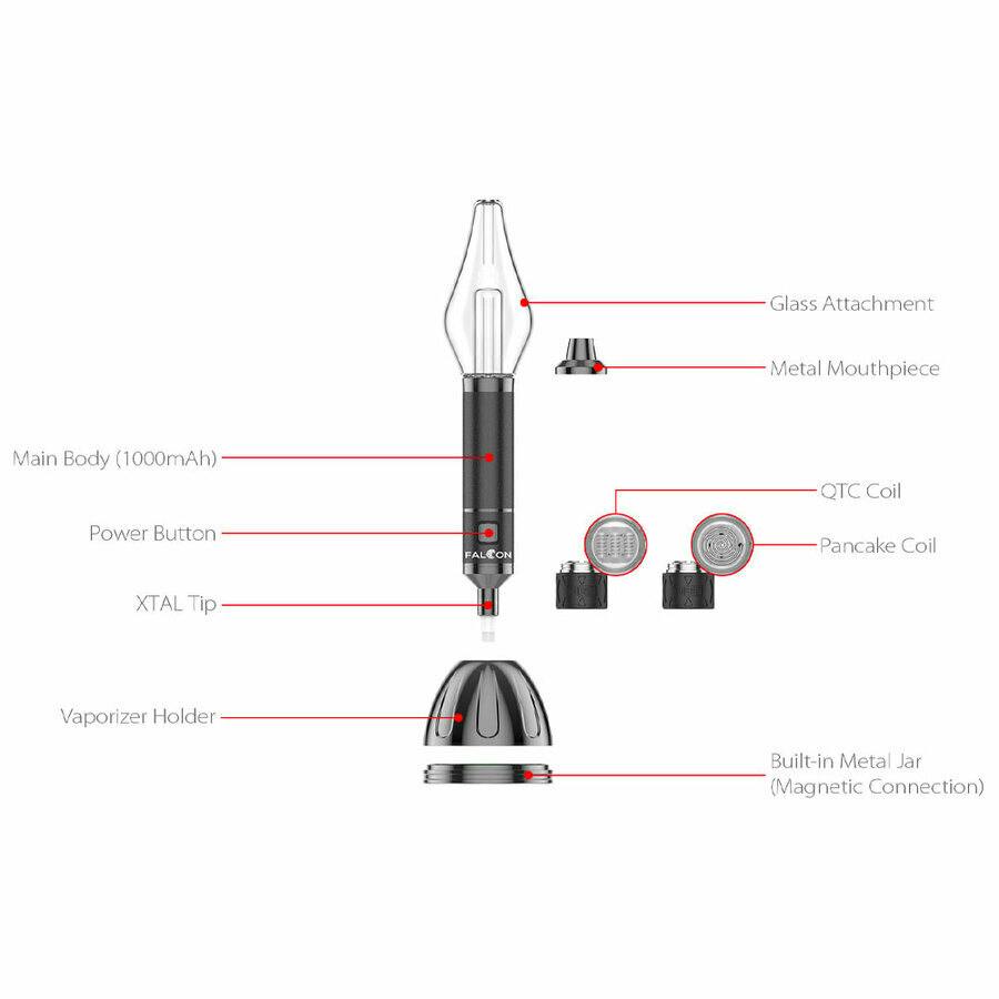 Yocan Falcon 6-in-1 Vaporizer - Black